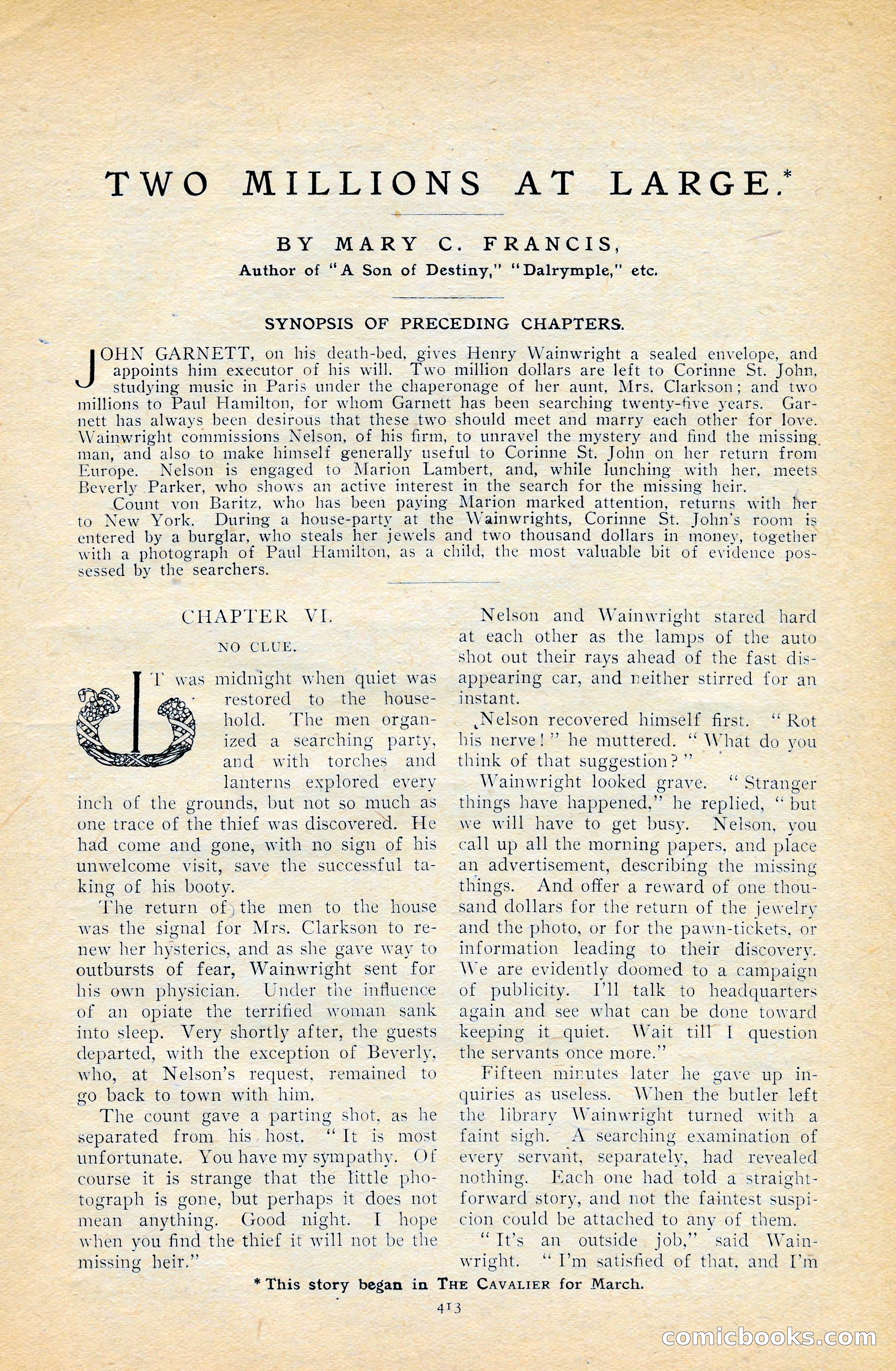 The Cavalier, April 1909 — page 31 of 201