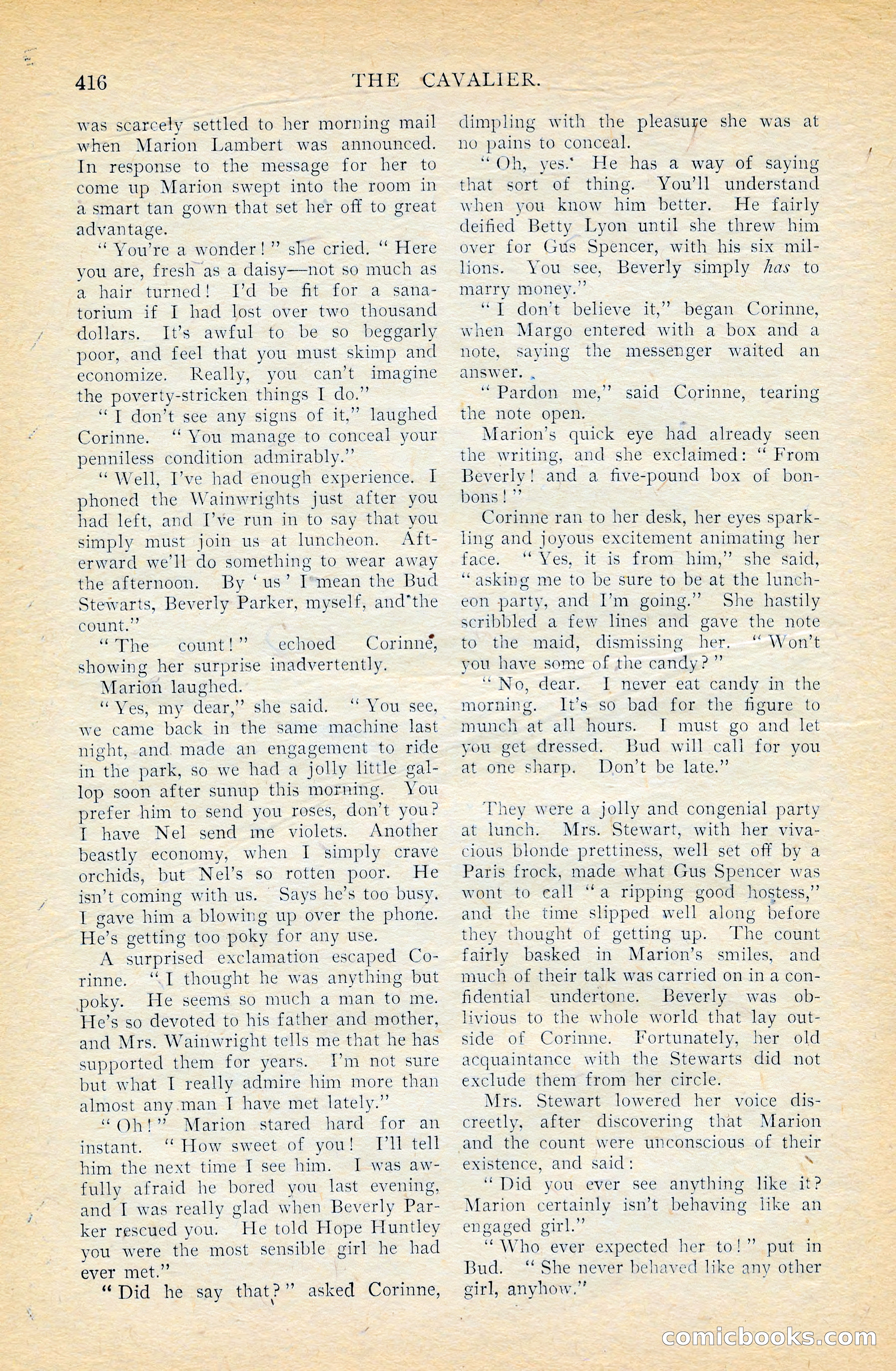 The Cavalier, April 1909 — page 34 of 201