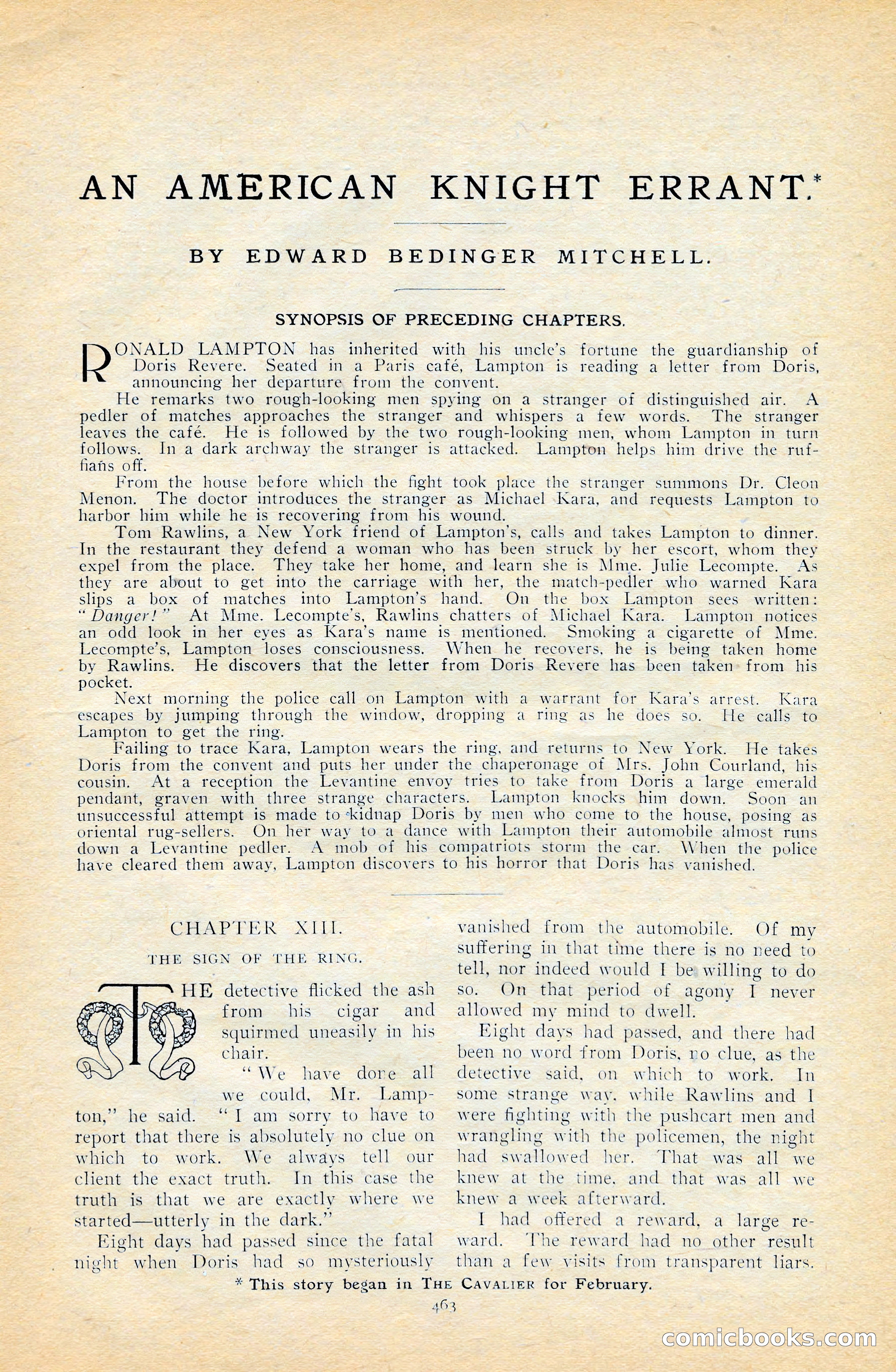 The Cavalier, April 1909 — page 81 of 201