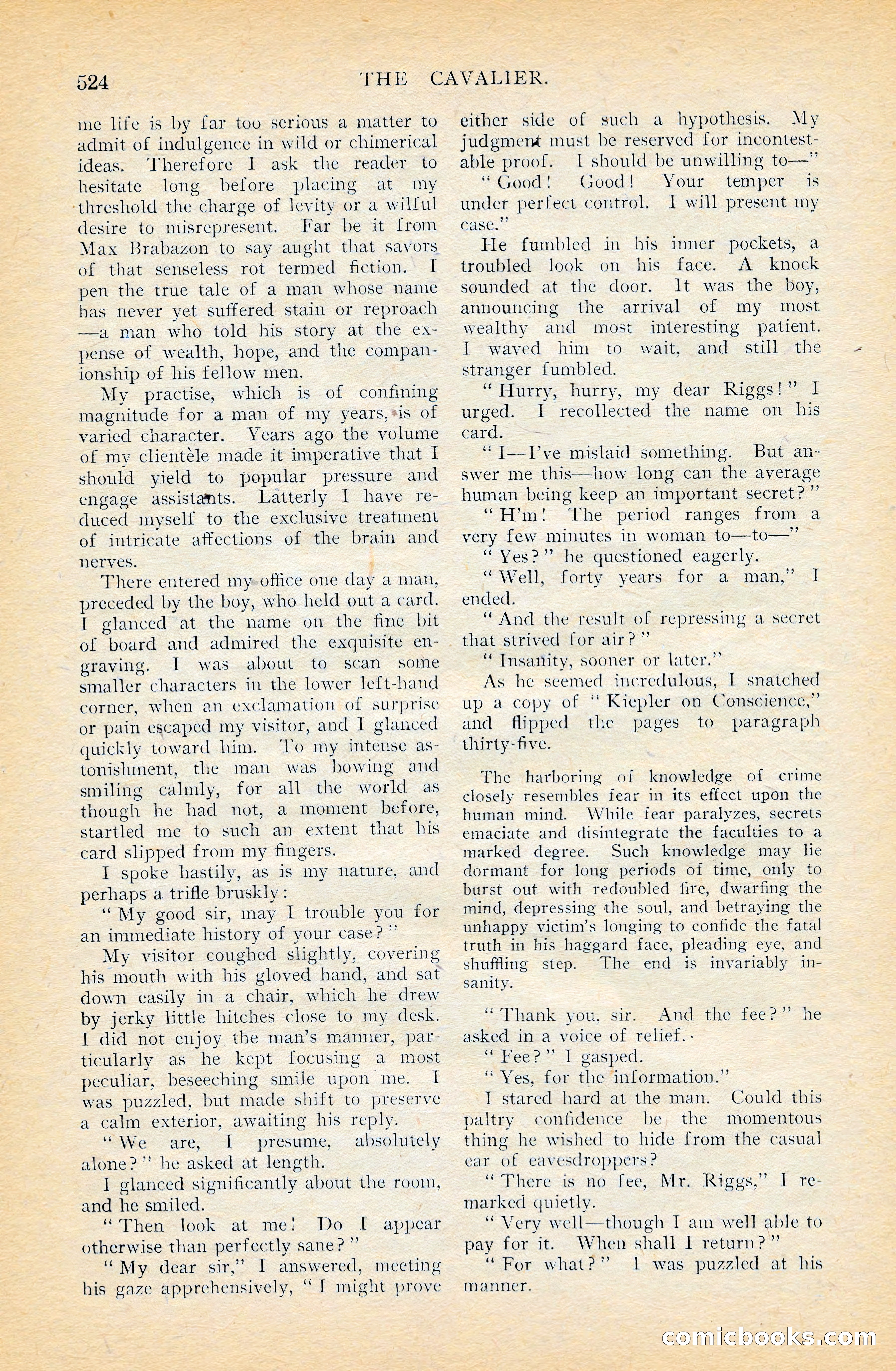 The Cavalier, April 1909 — page 142 of 201