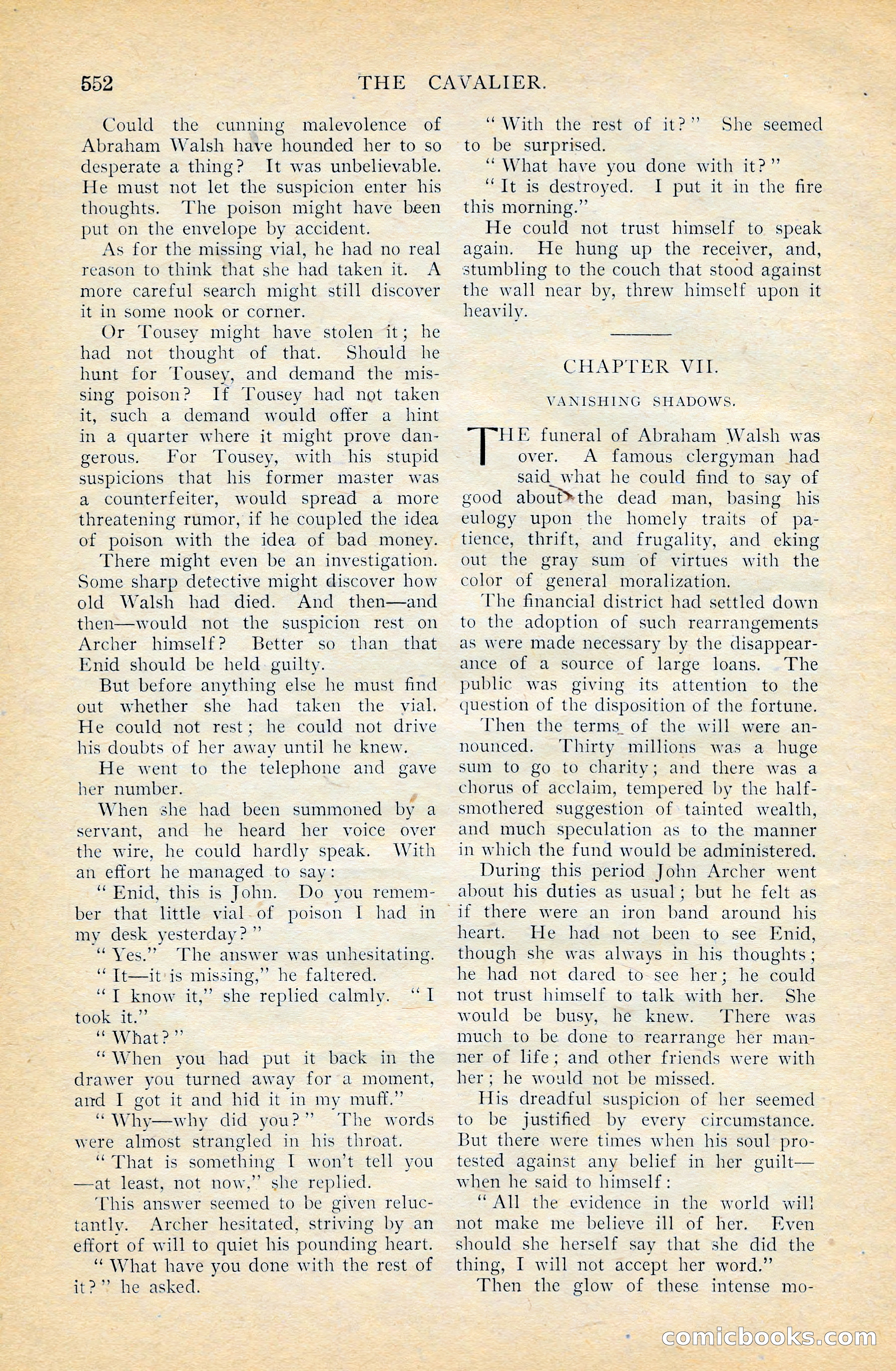 The Cavalier, April 1909 — page 170 of 201