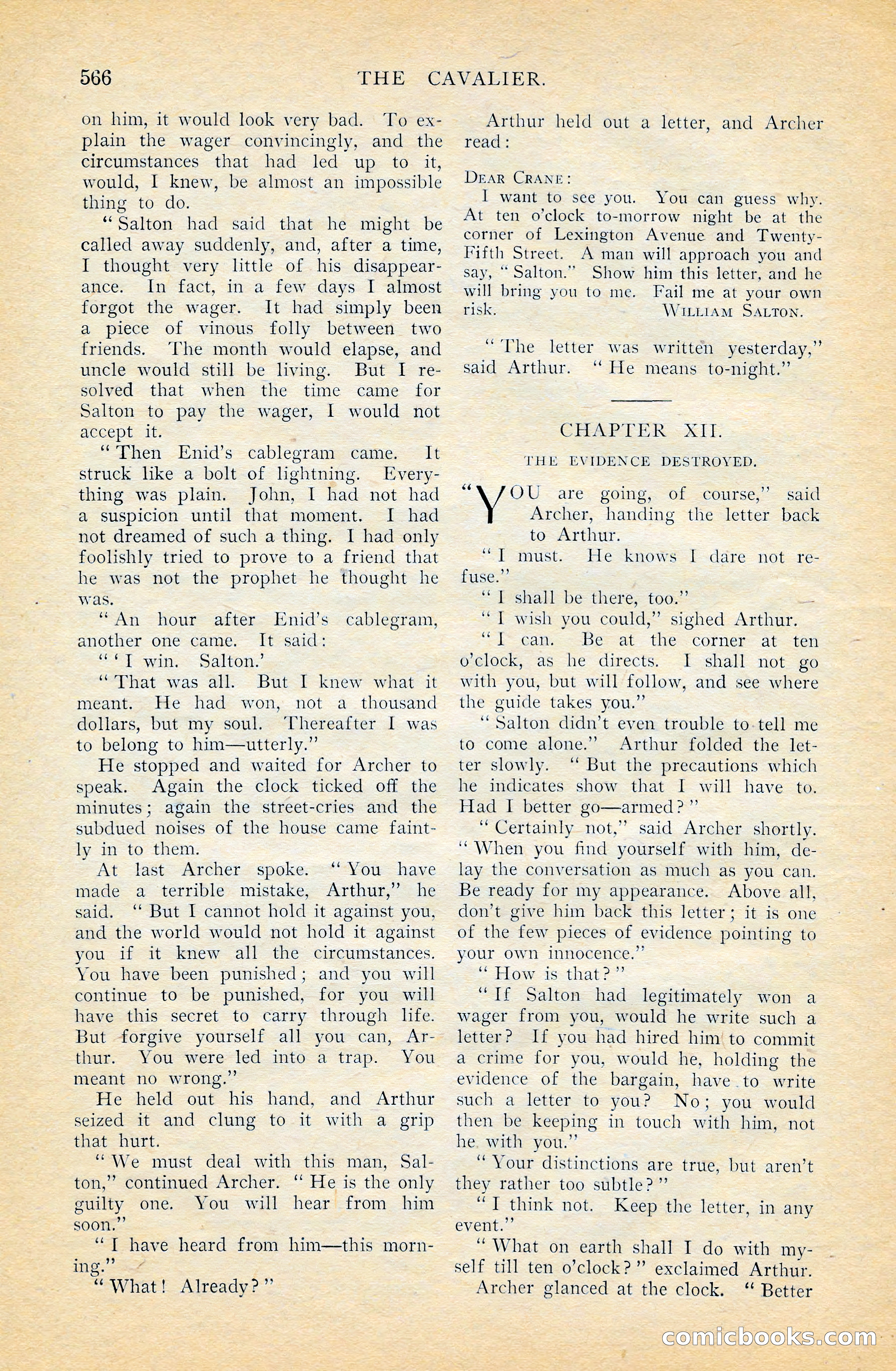 The Cavalier, April 1909 — page 184 of 201