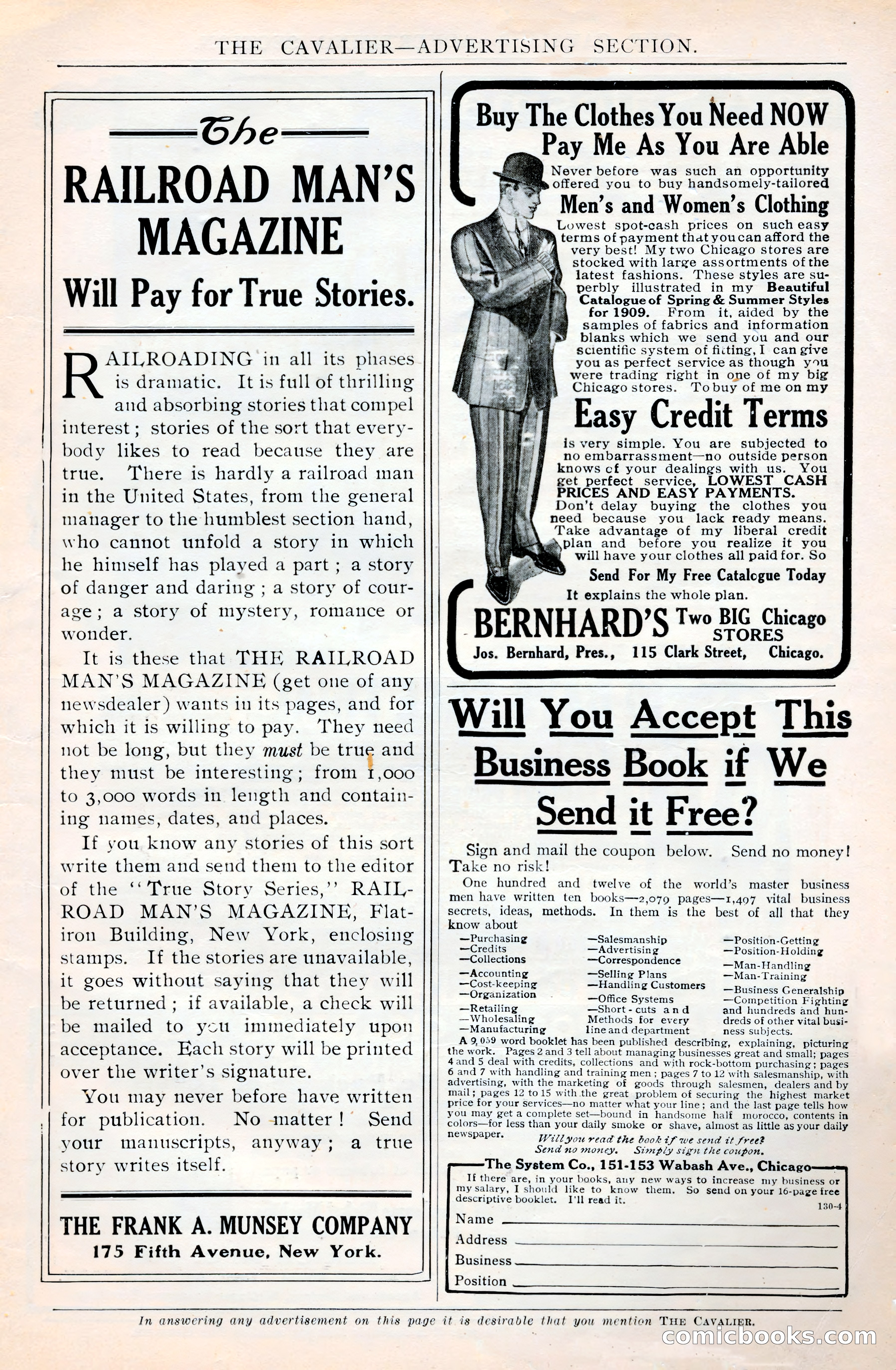 The Cavalier, April 1909 — page 197 of 201
