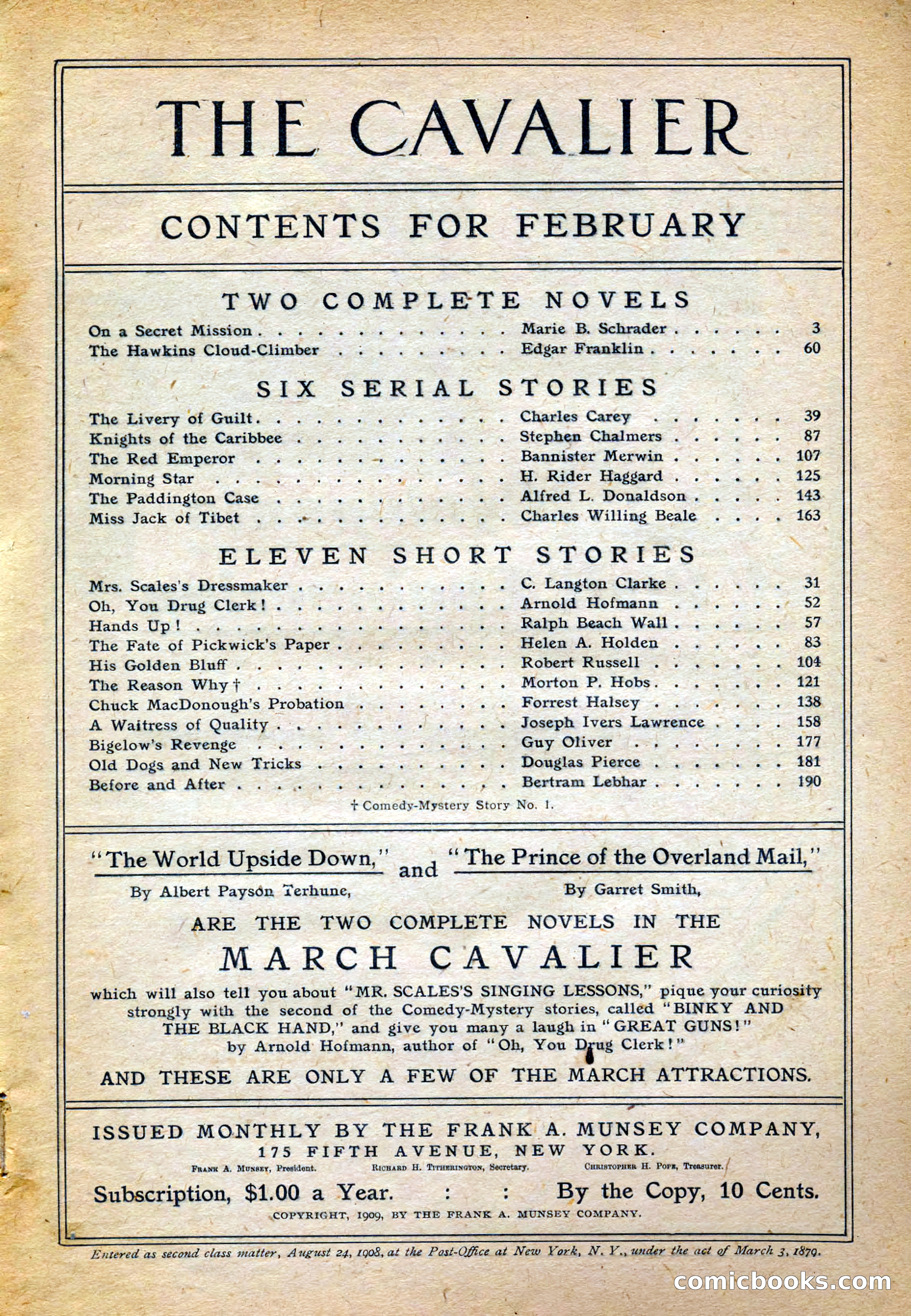 The Cavalier for February — page 3 of 209