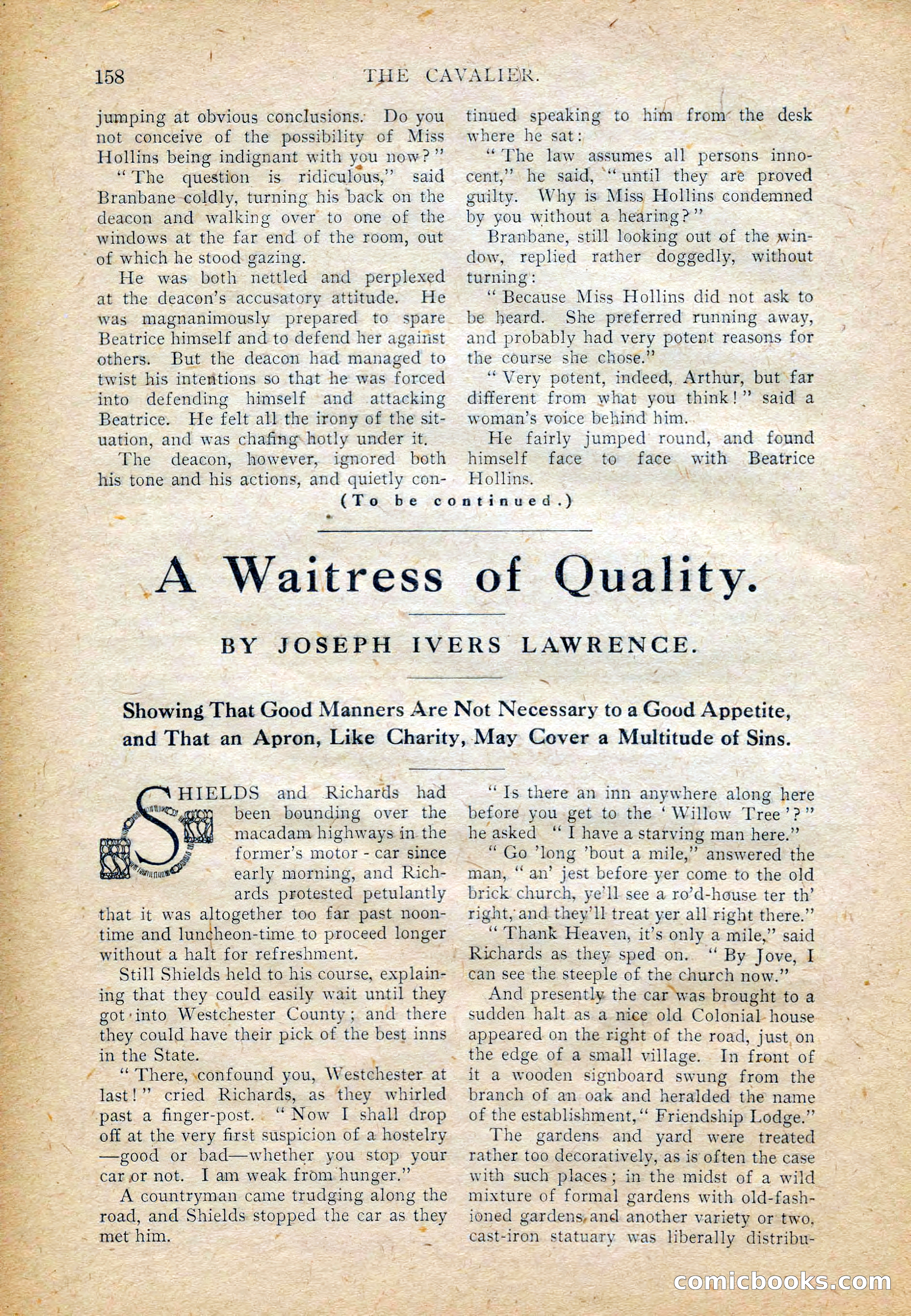 The Cavalier for February — page 160 of 209