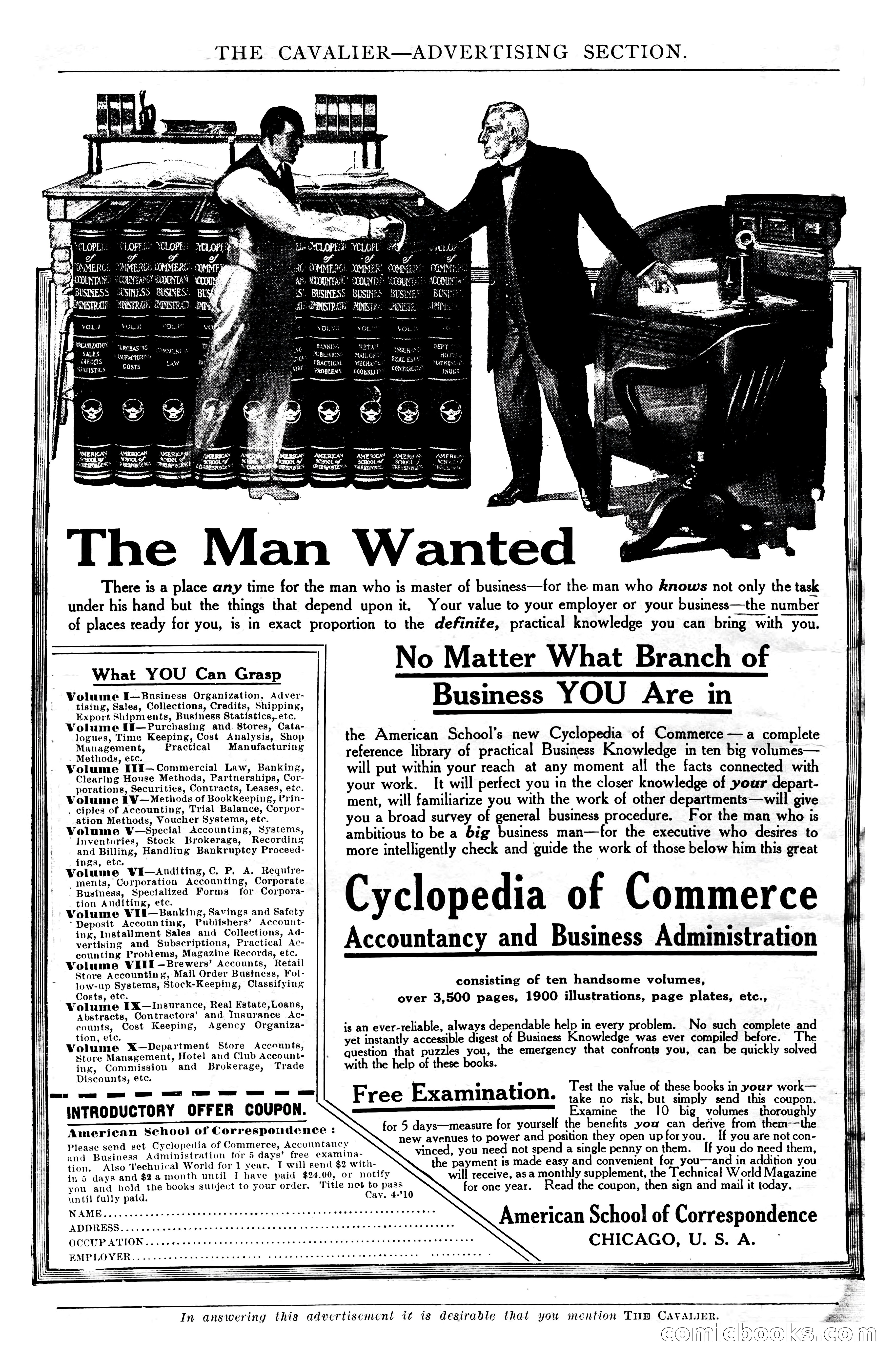 The Cavalier, April 1910 — page 10 of 225