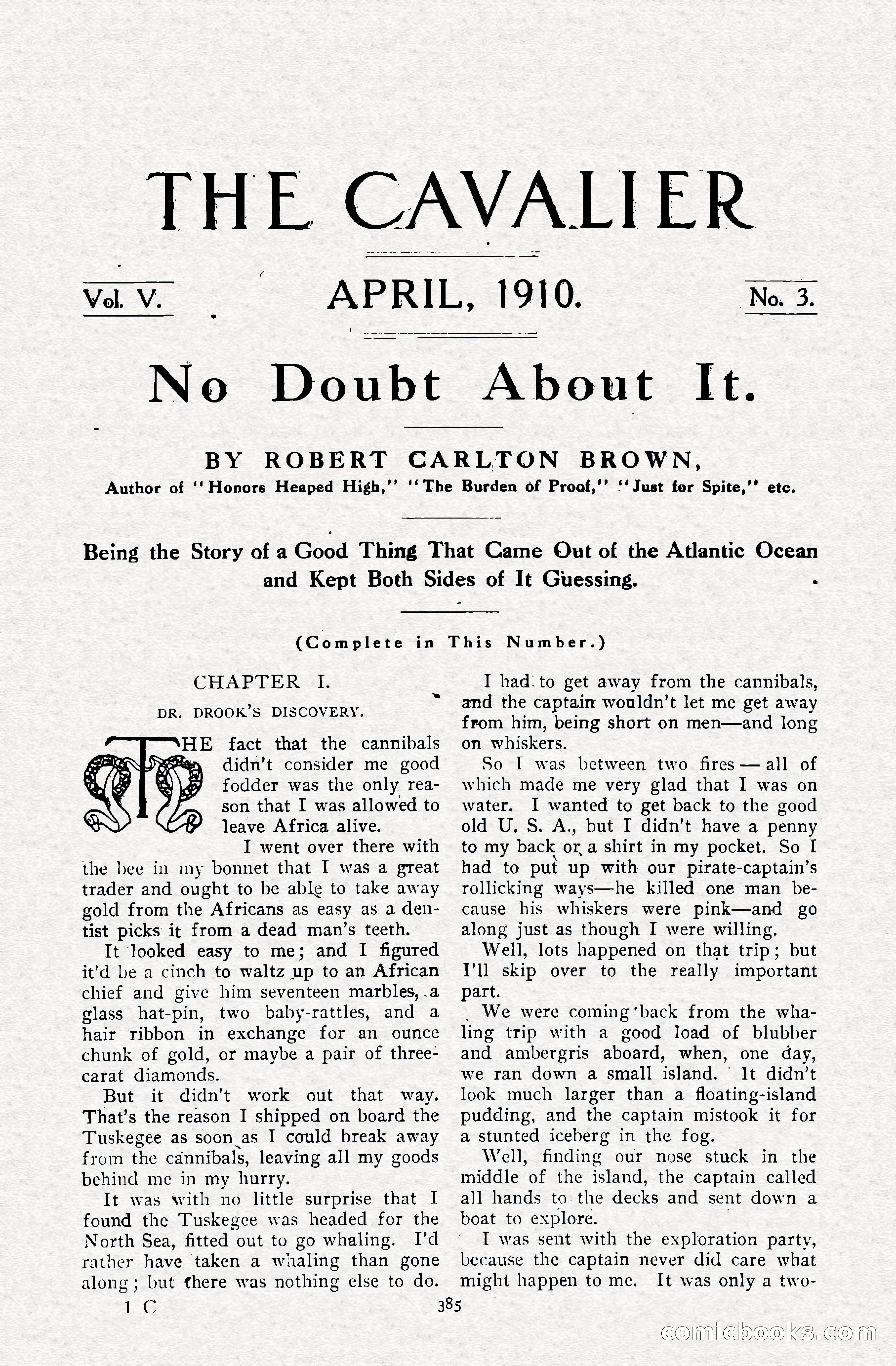 The Cavalier, April 1910 — page 11 of 225