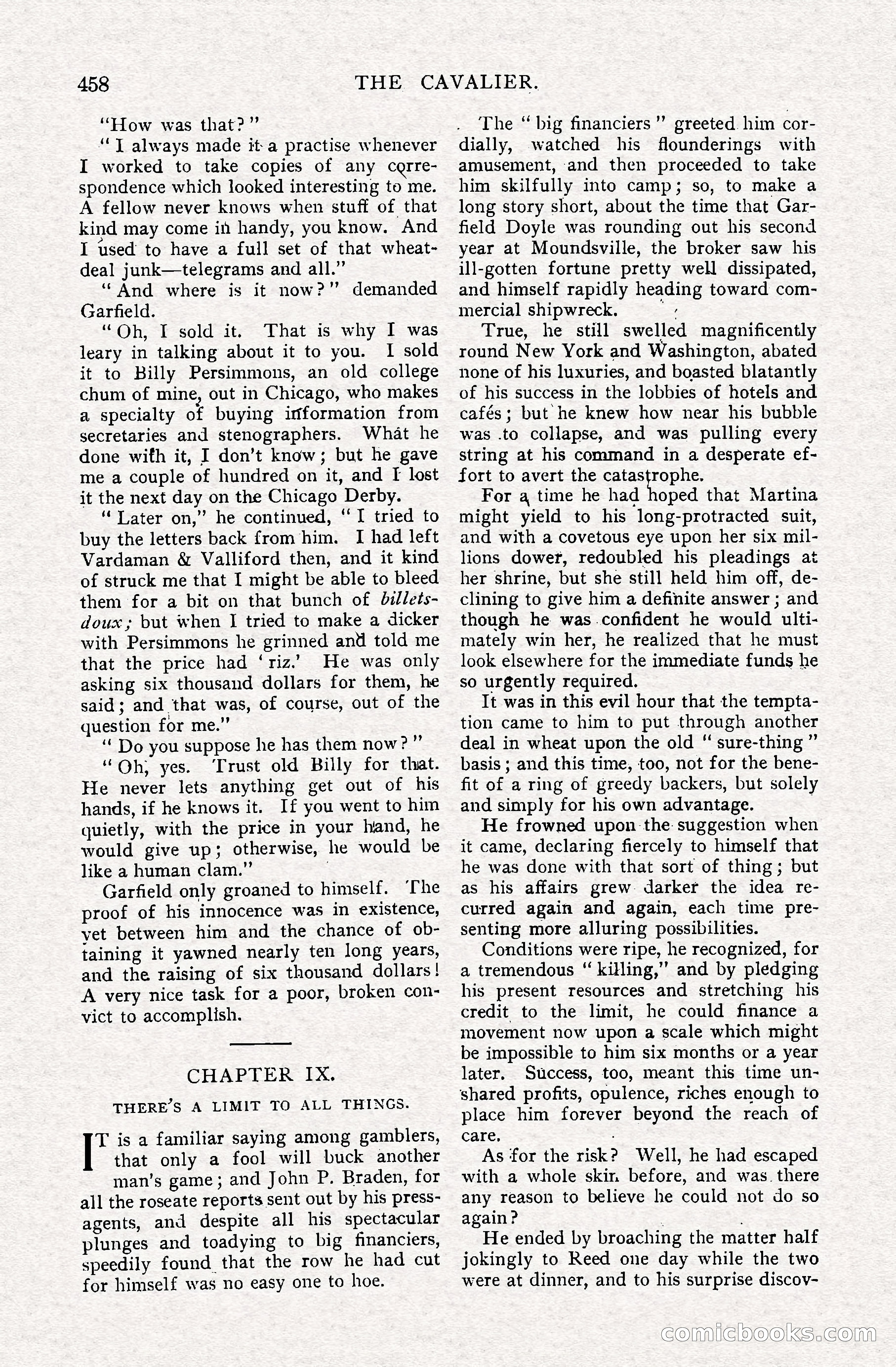 The Cavalier, April 1910 — page 84 of 225