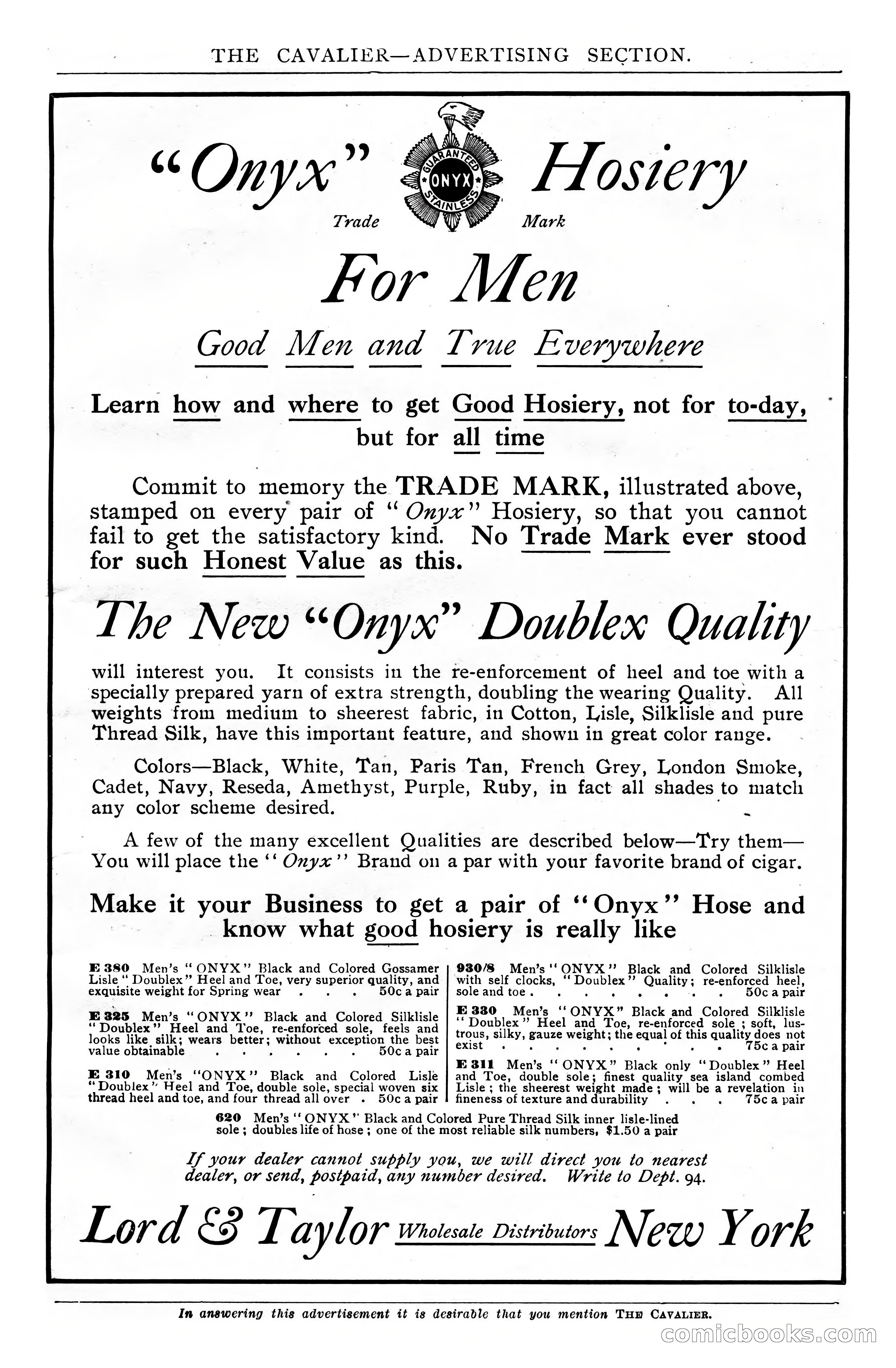 The Cavalier, April 1910 — page 207 of 225