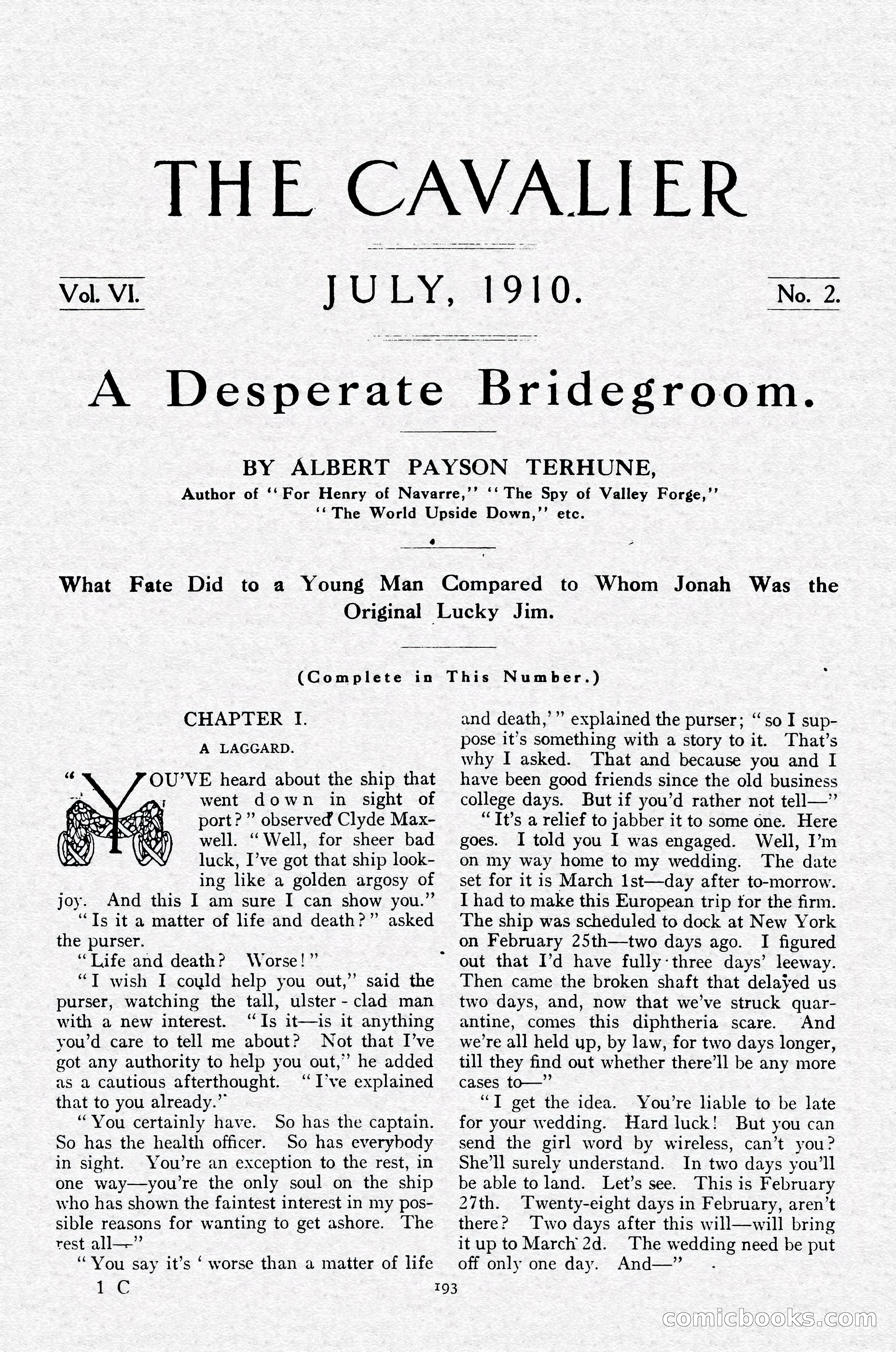 The Cavalier, July 1910 — page 7 of 205