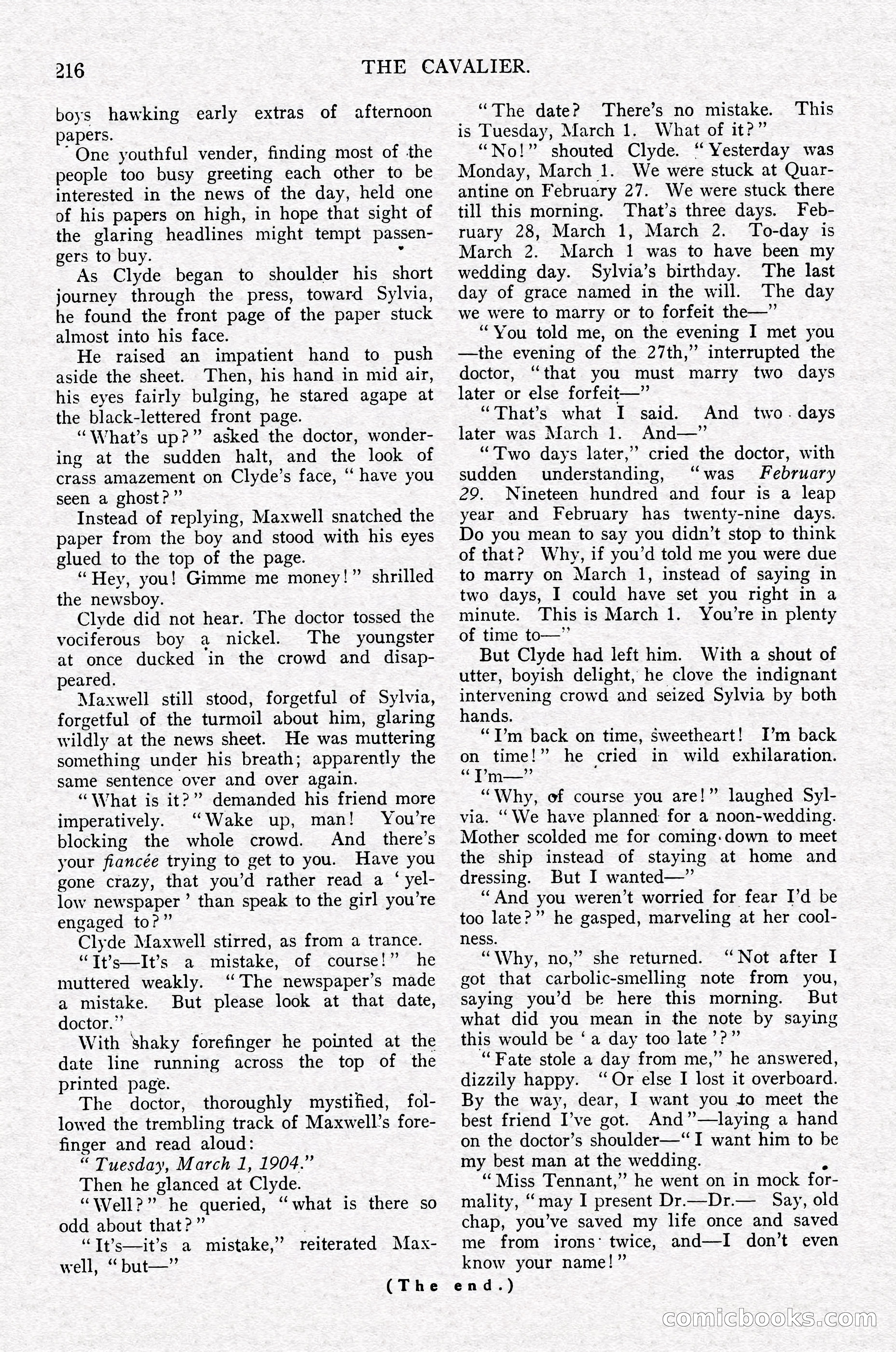 The Cavalier, July 1910 — page 30 of 205
