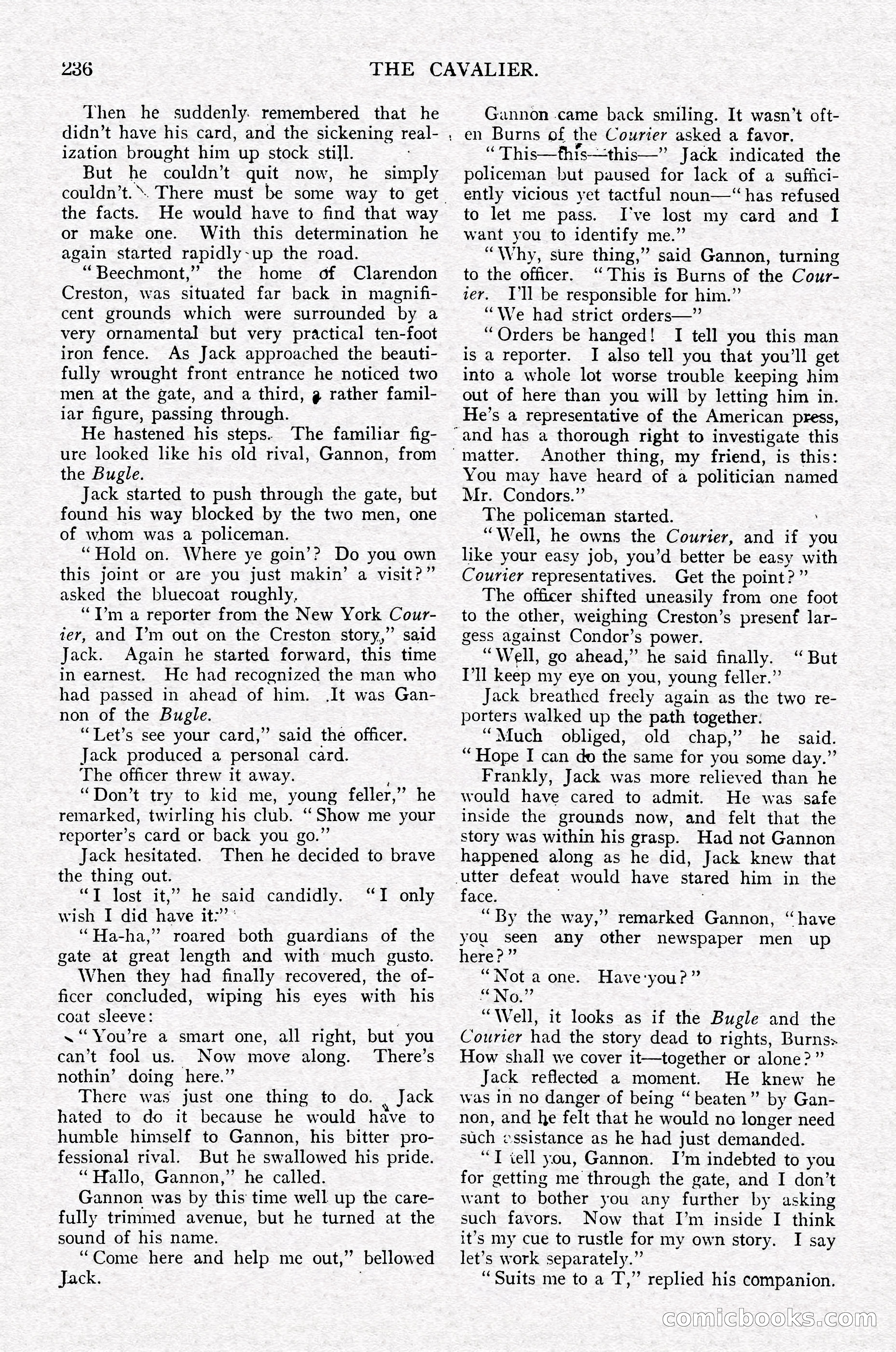 The Cavalier, July 1910 — page 50 of 205