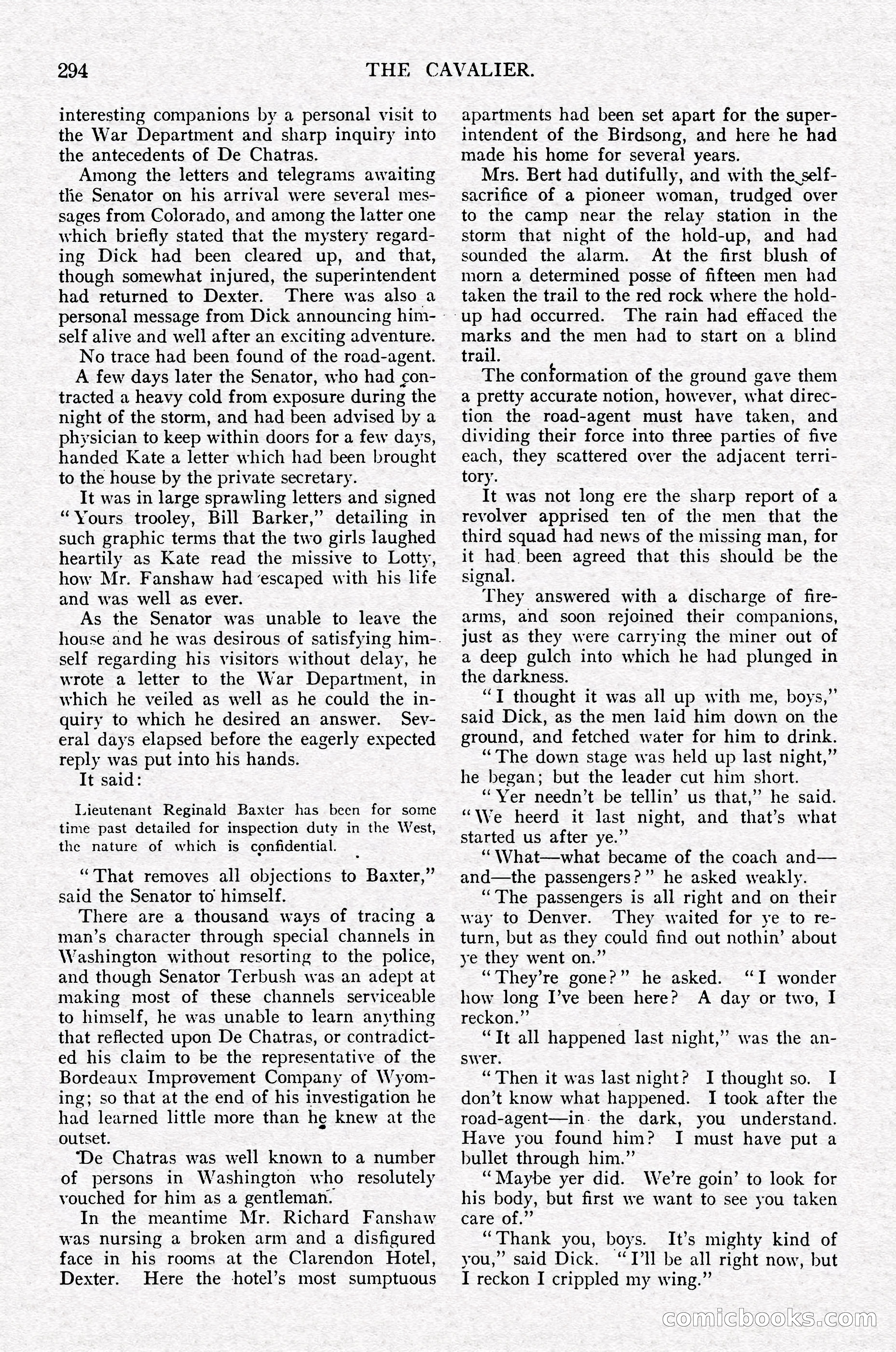 The Cavalier, July 1910 — page 108 of 205