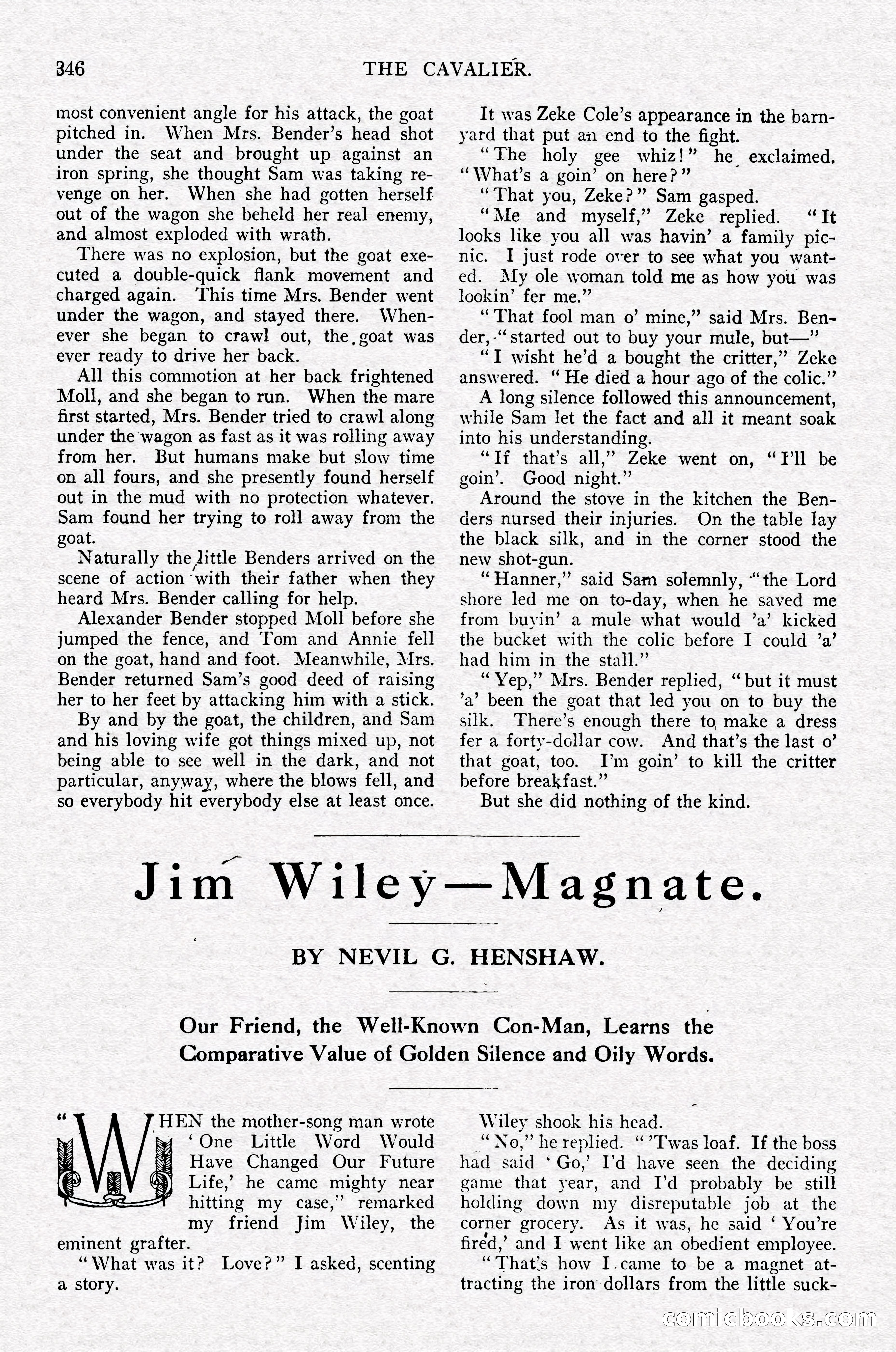 The Cavalier, July 1910 — page 160 of 205
