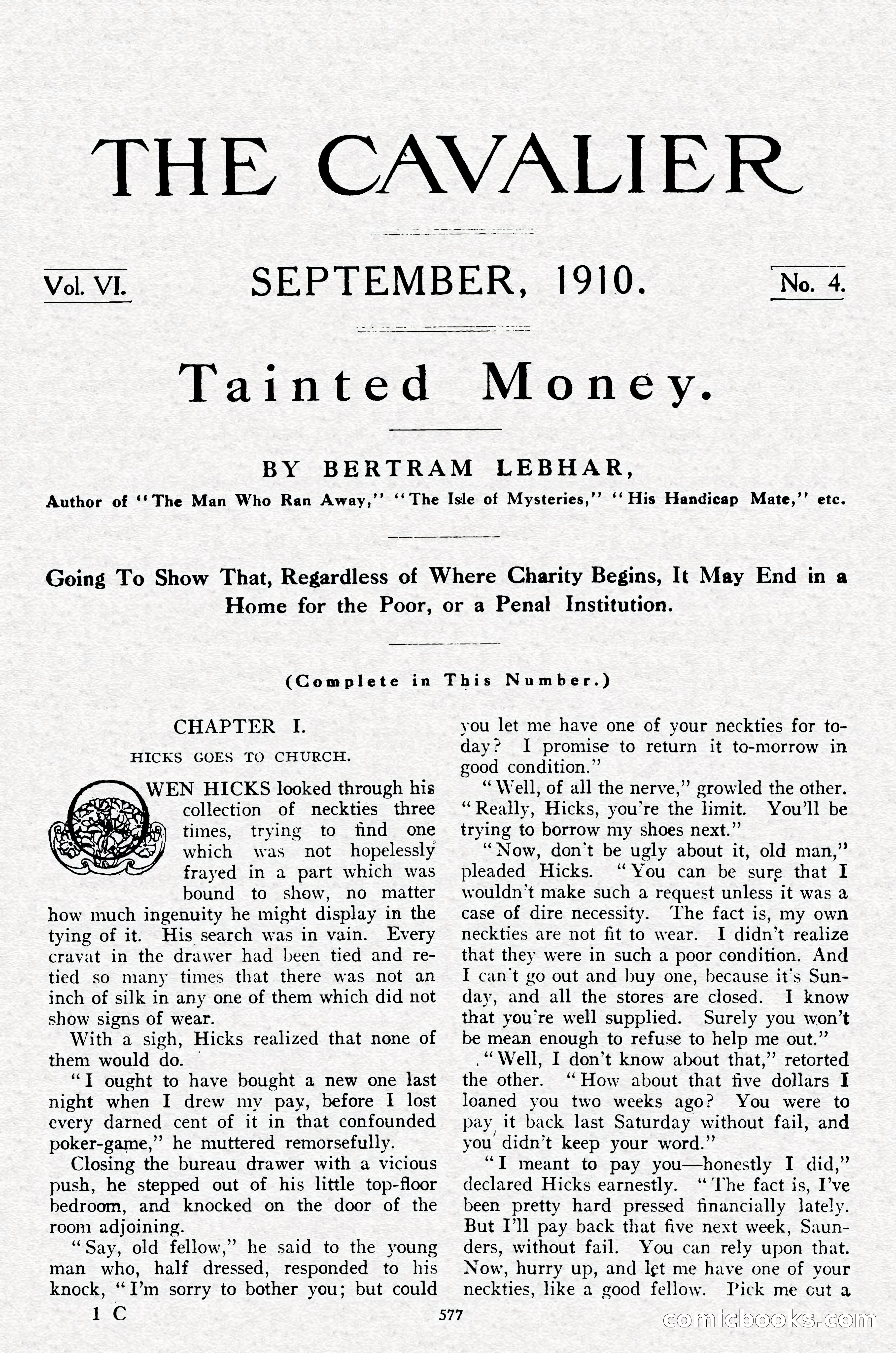 The Cavalier, September 1910 — page 8 of 210