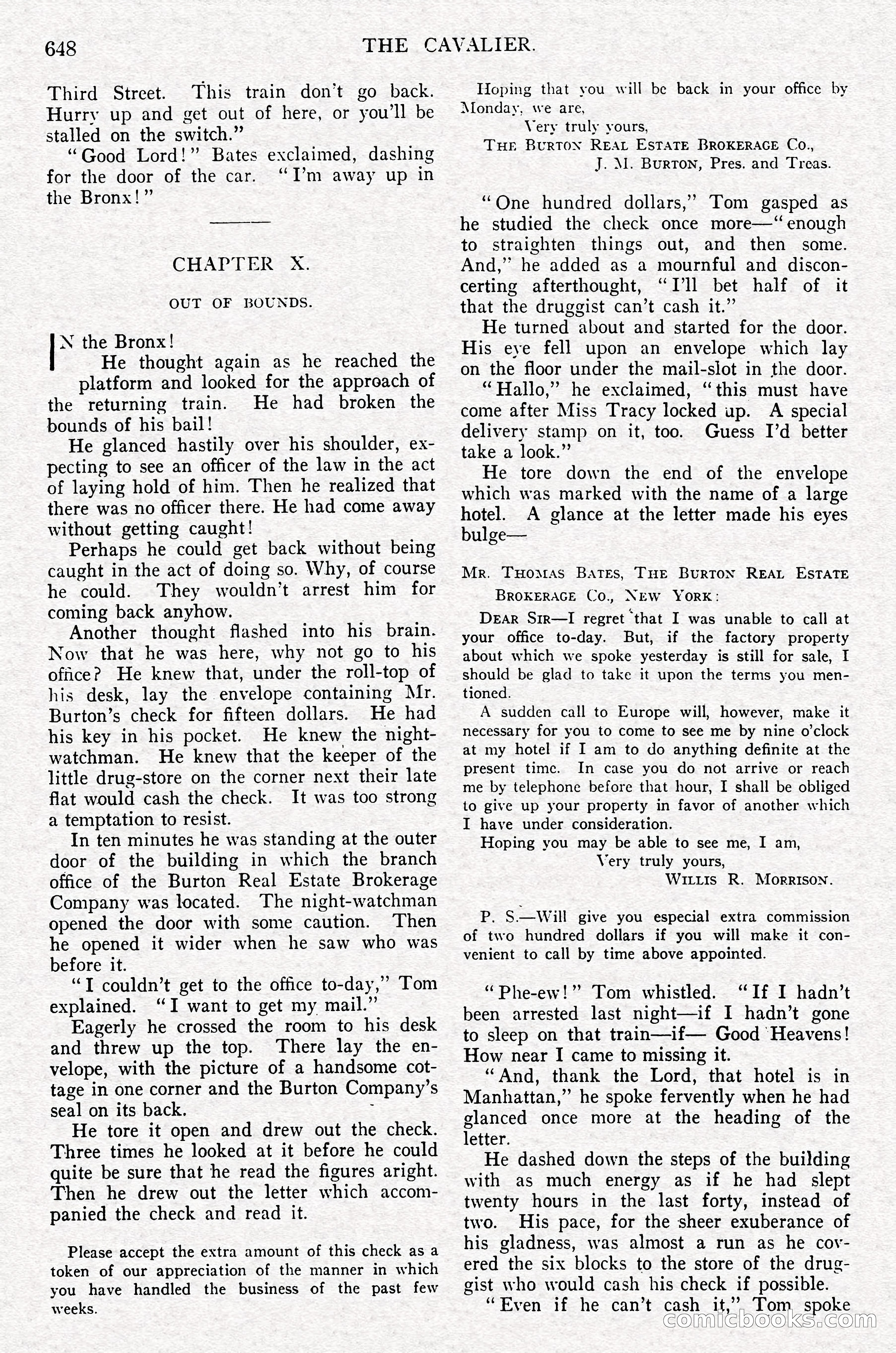 The Cavalier, September 1910 — page 79 of 210