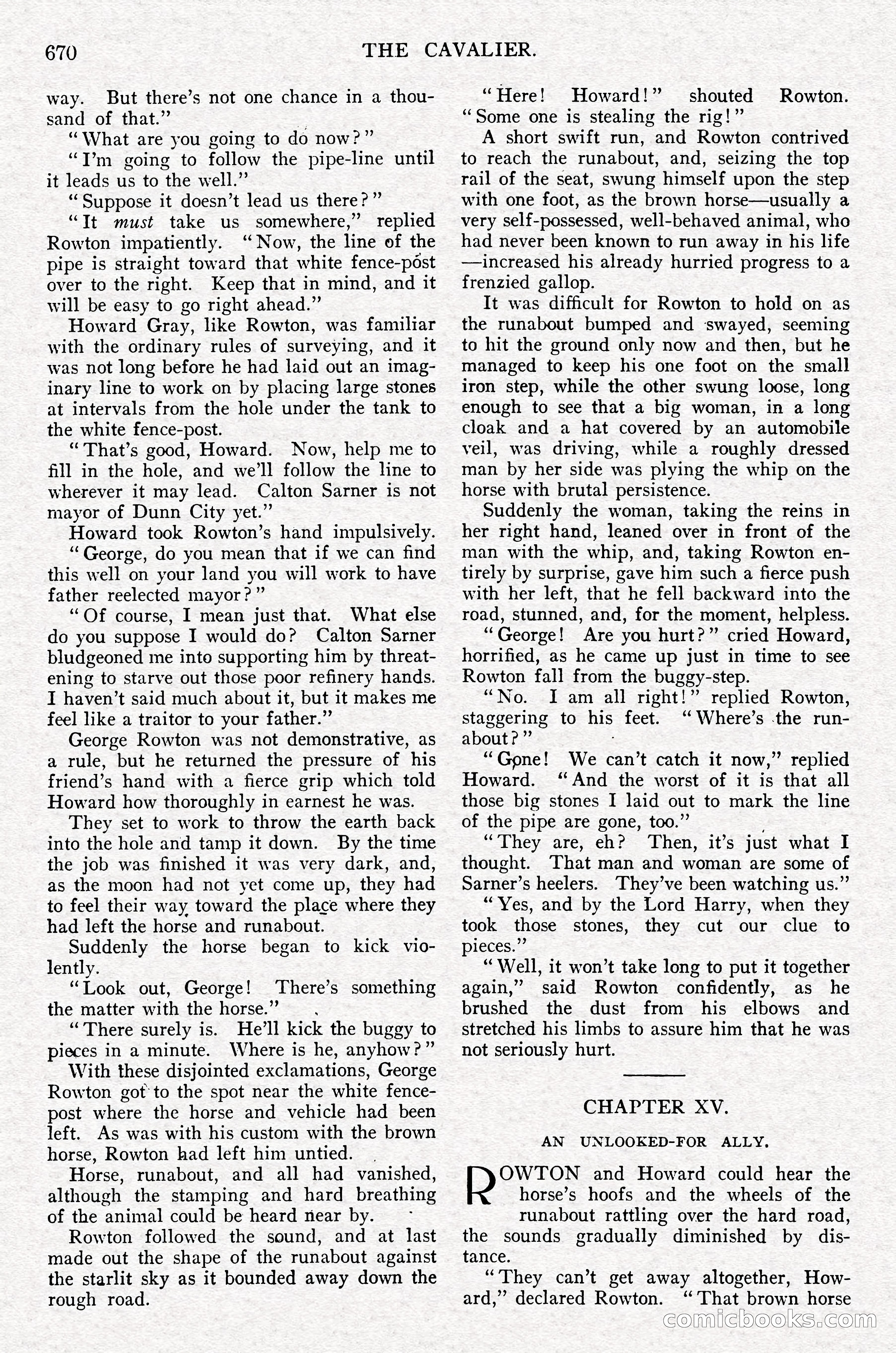 The Cavalier, September 1910 — page 101 of 210