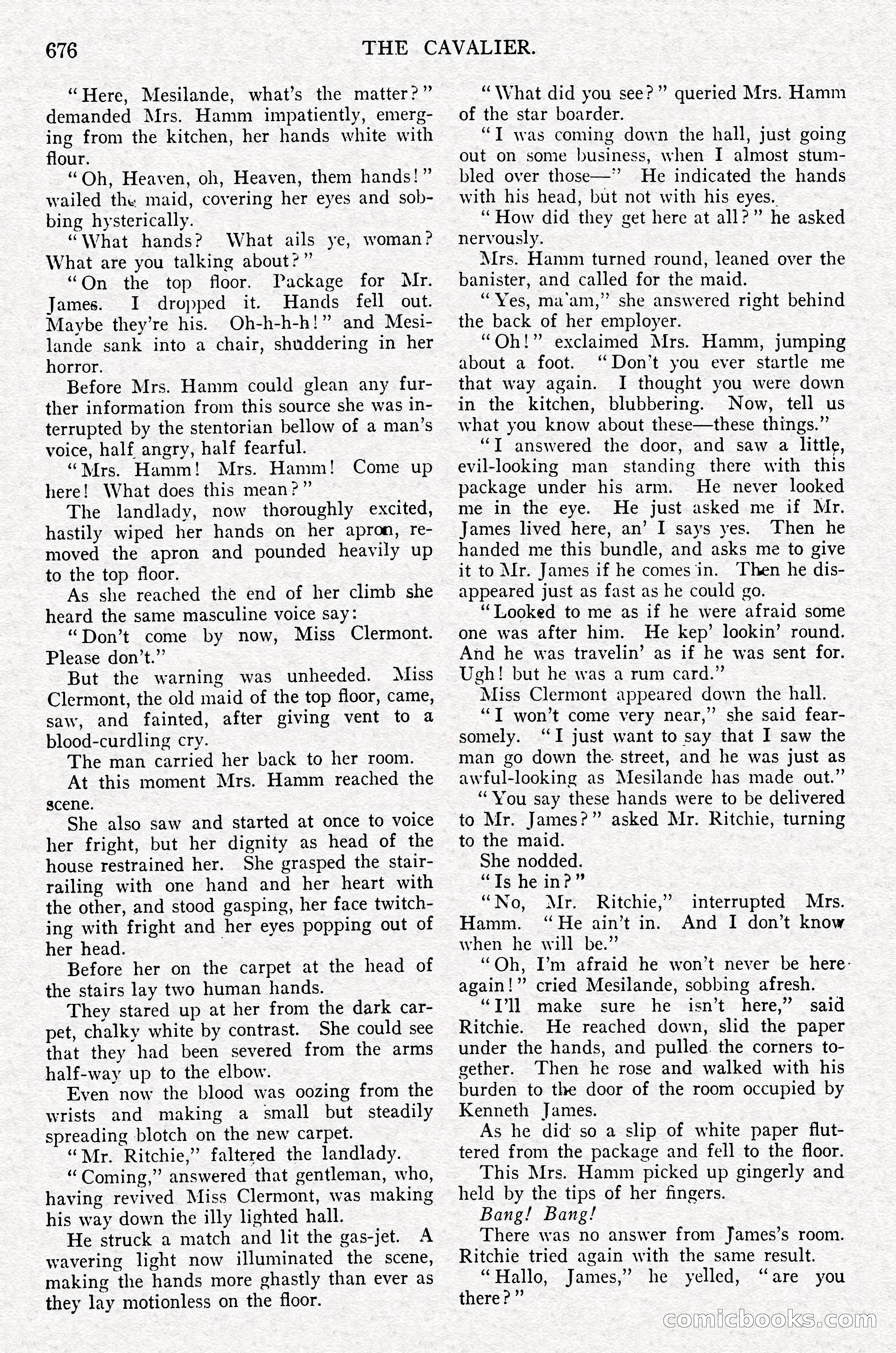 The Cavalier, September 1910 — page 107 of 210