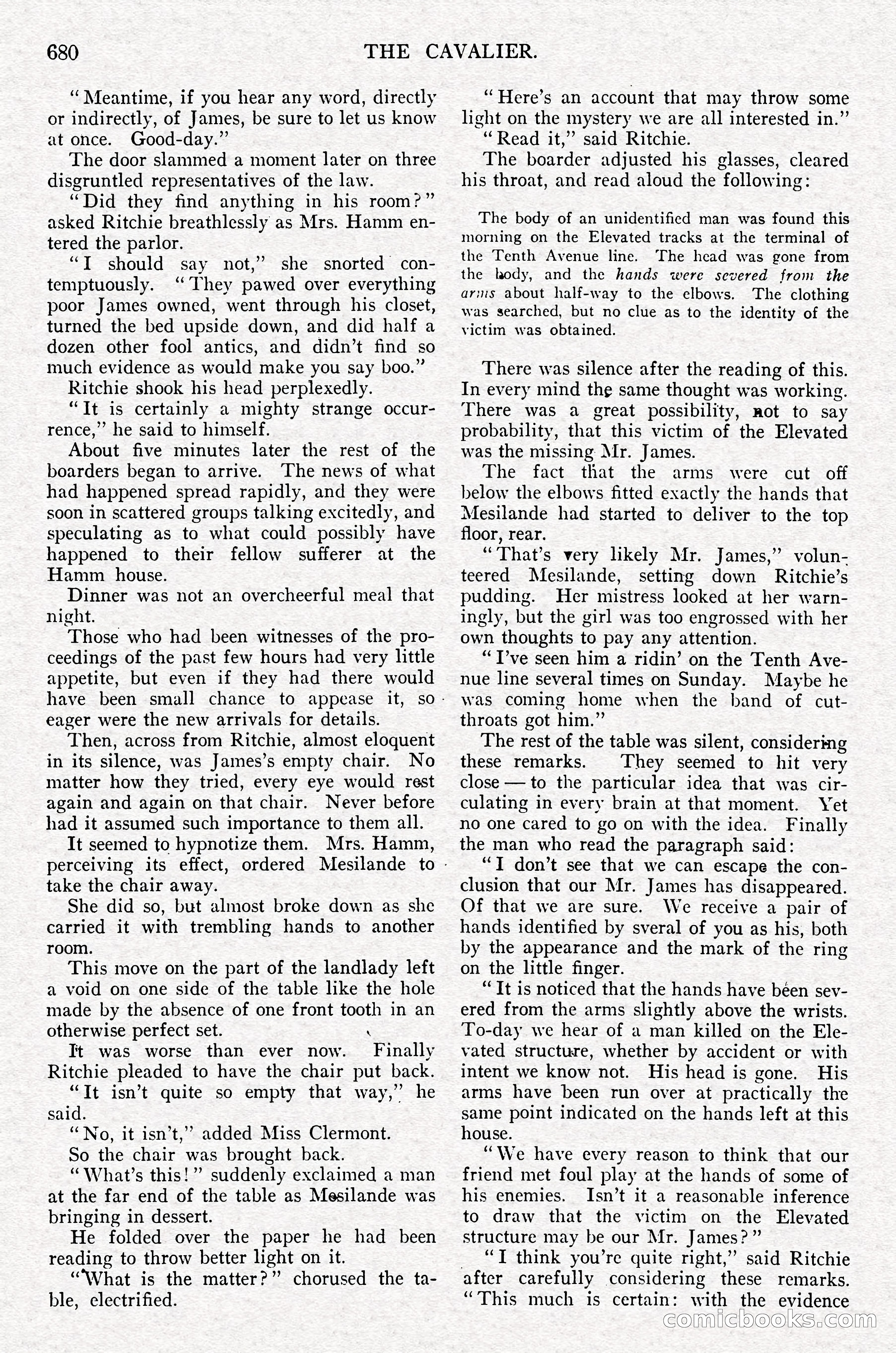 The Cavalier, September 1910 — page 111 of 210