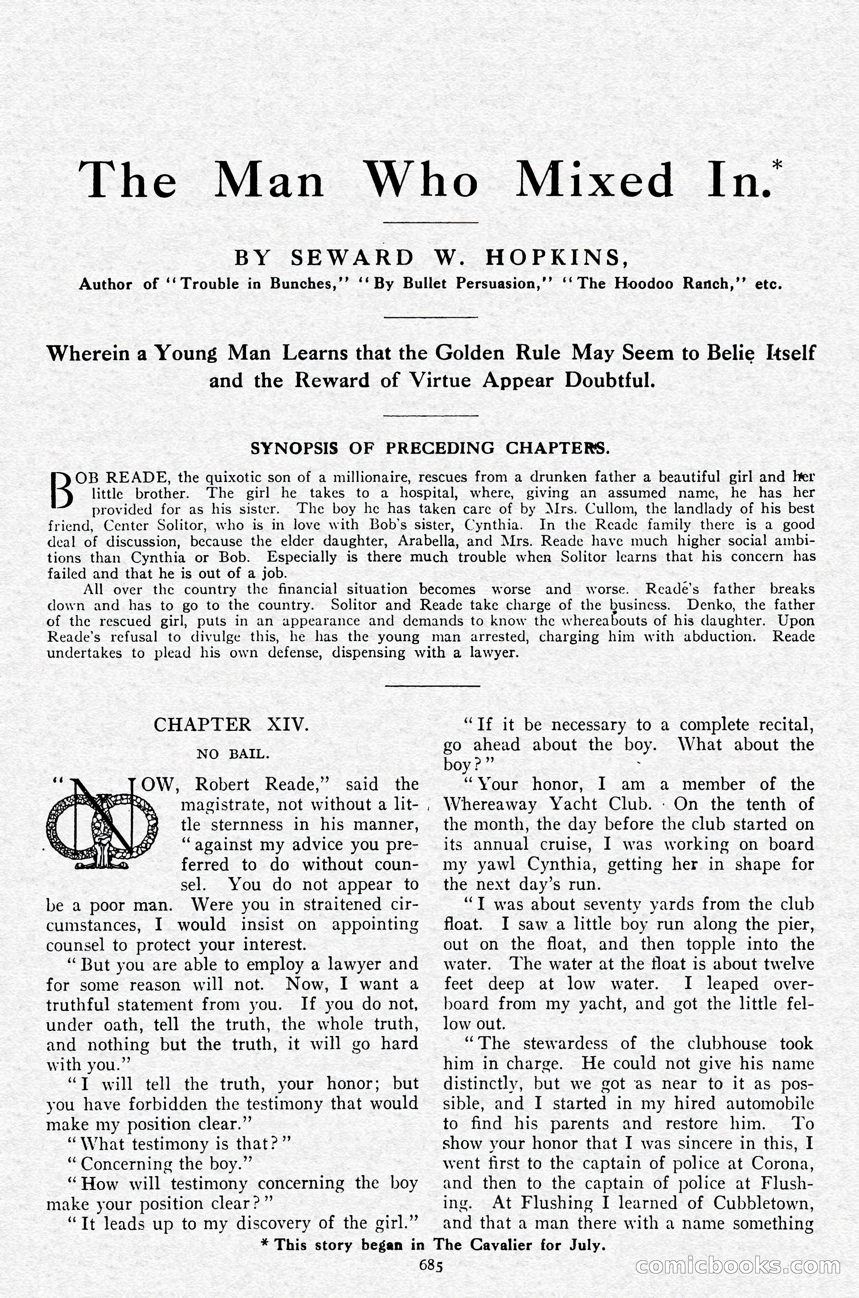 The Cavalier, September 1910 — page 116 of 210