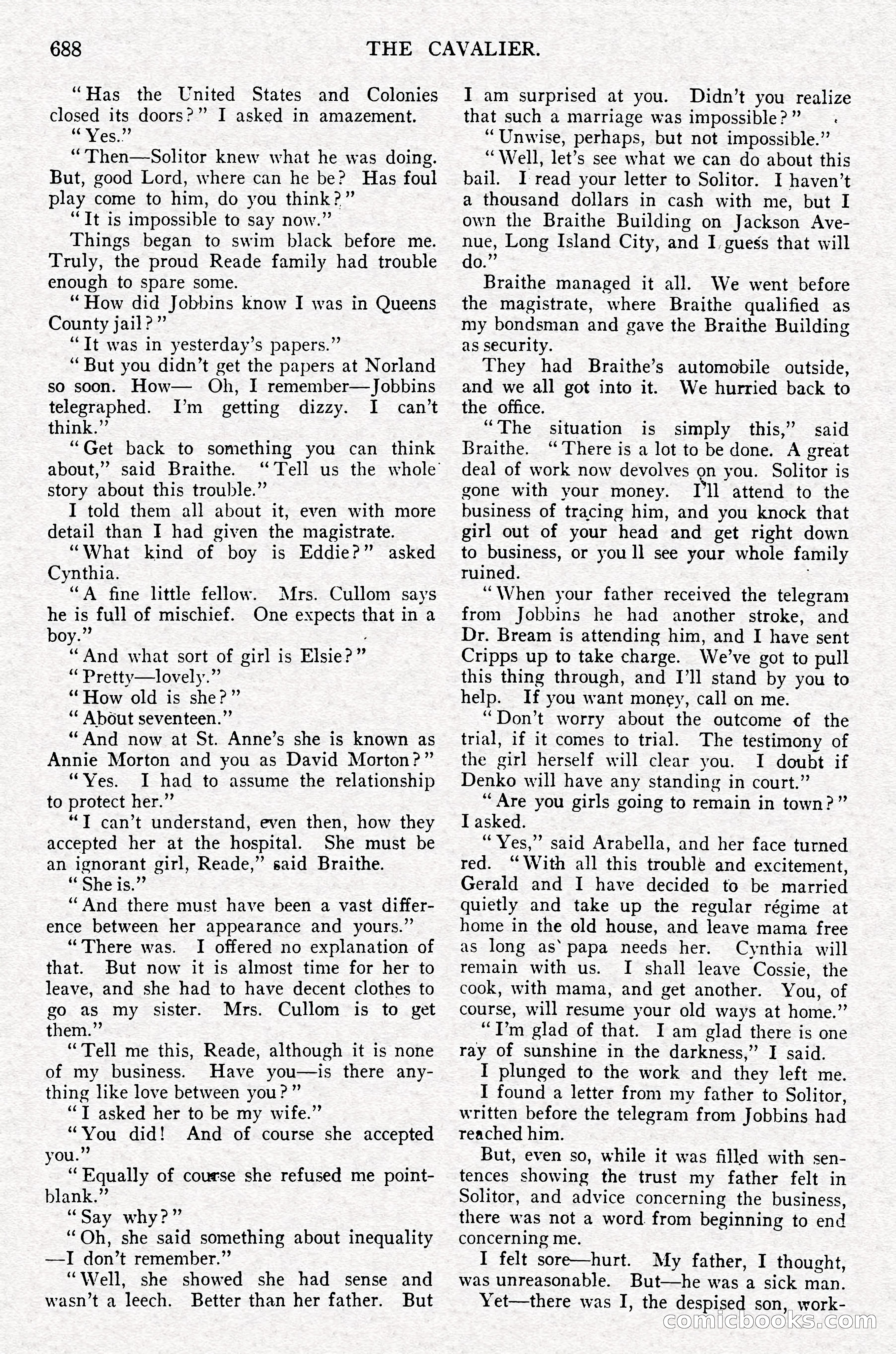 The Cavalier, September 1910 — page 119 of 210