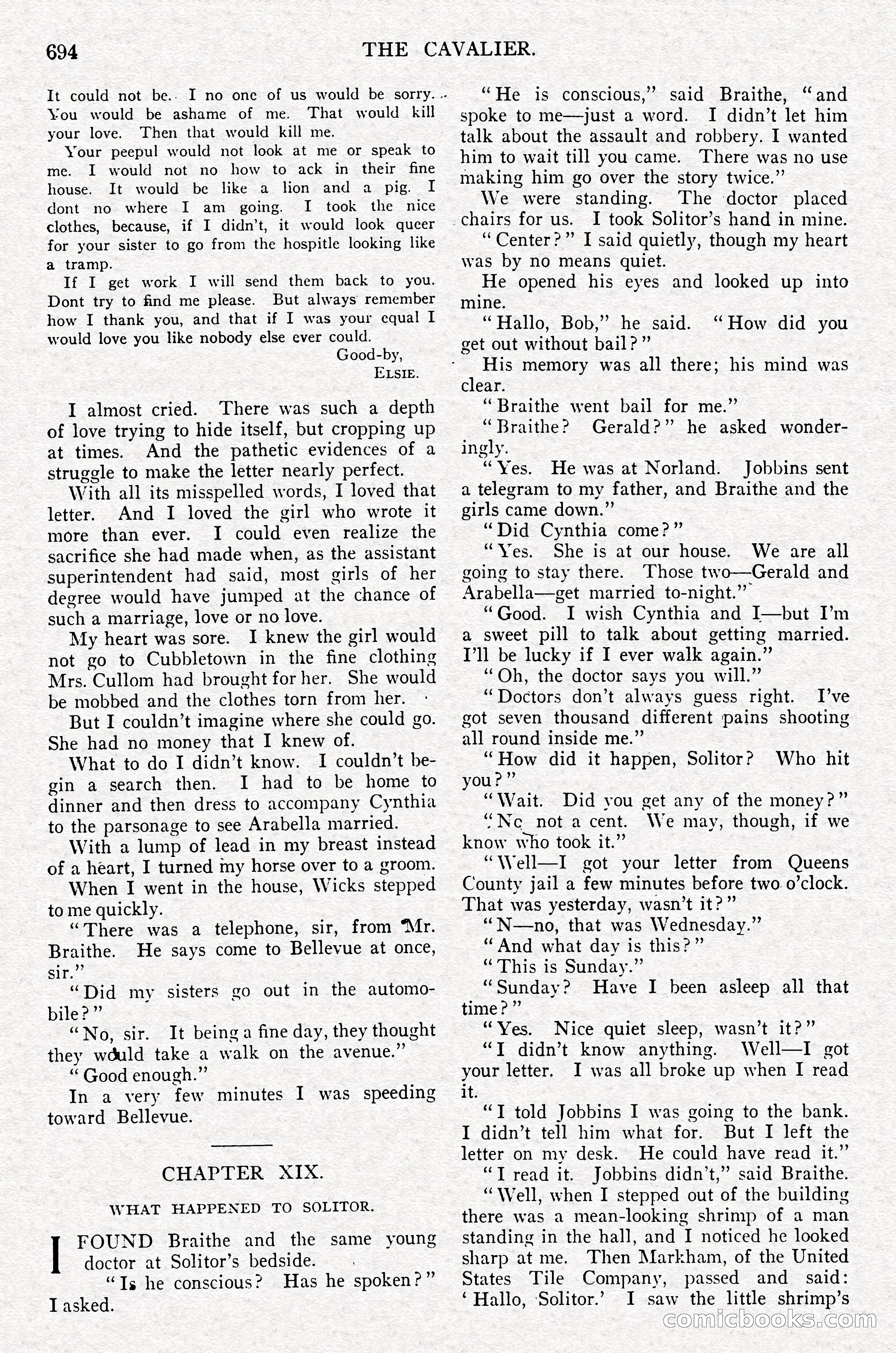 The Cavalier, September 1910 — page 125 of 210