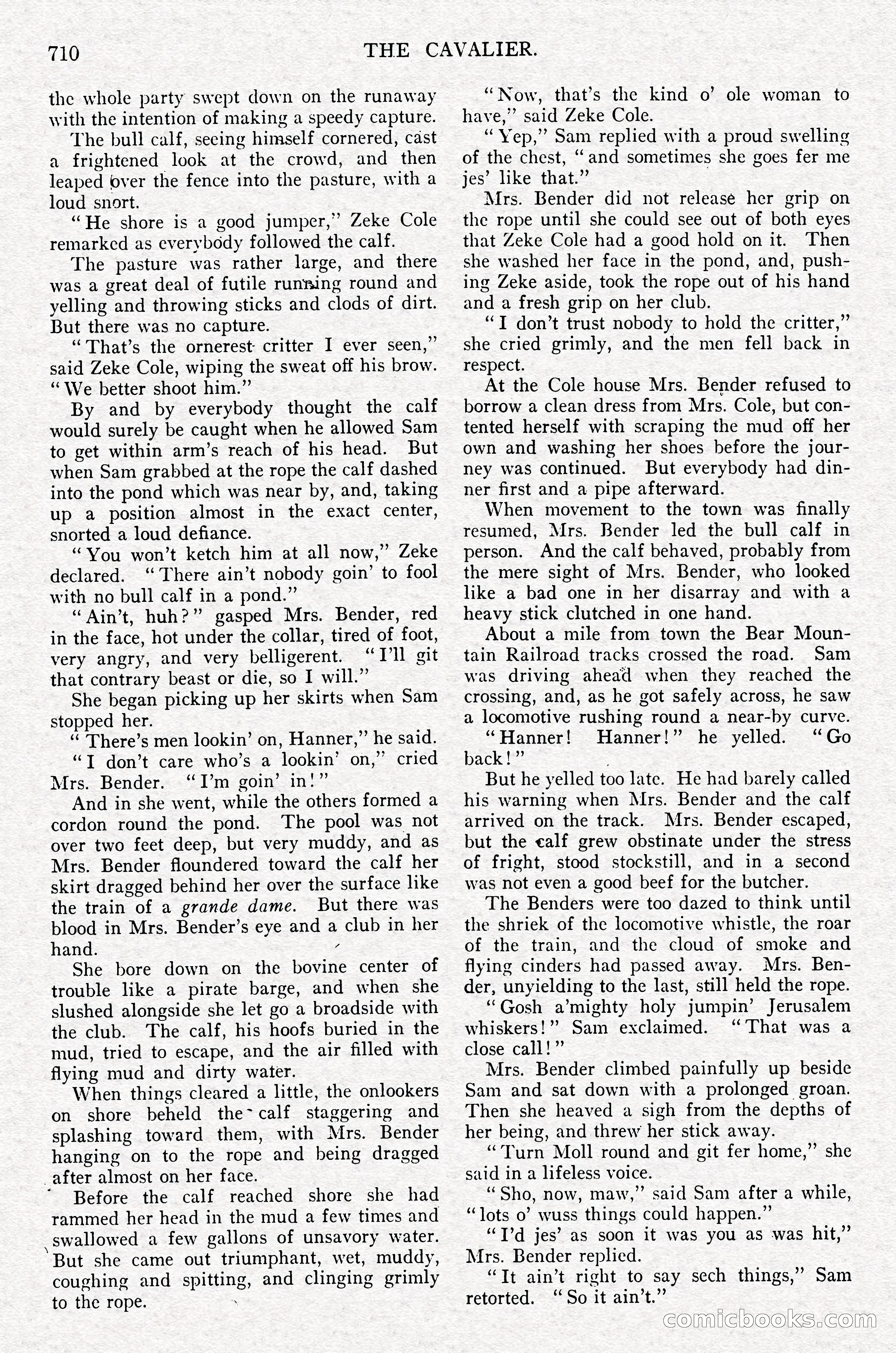 The Cavalier, September 1910 — page 141 of 210