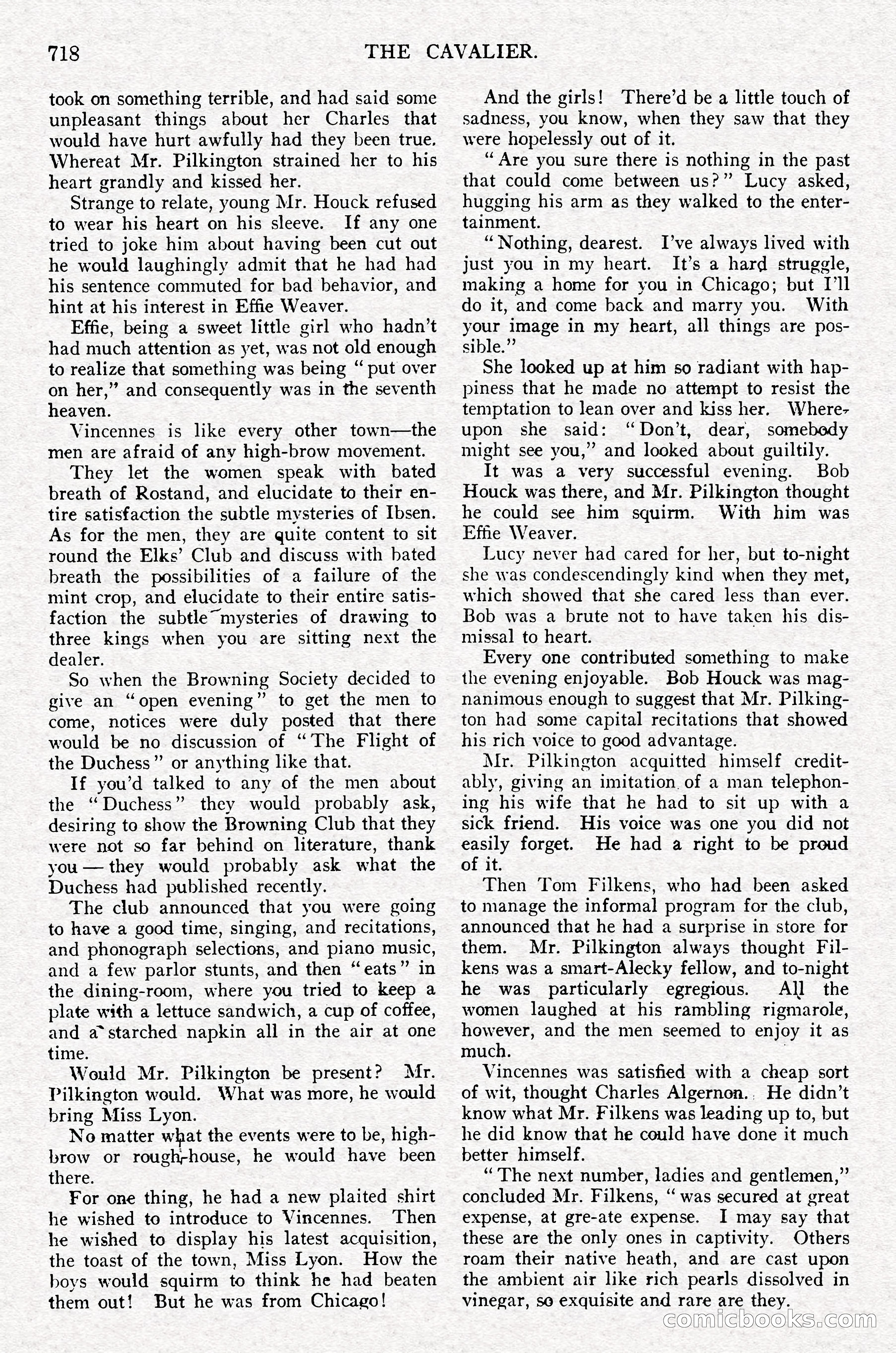 The Cavalier, September 1910 — page 149 of 210