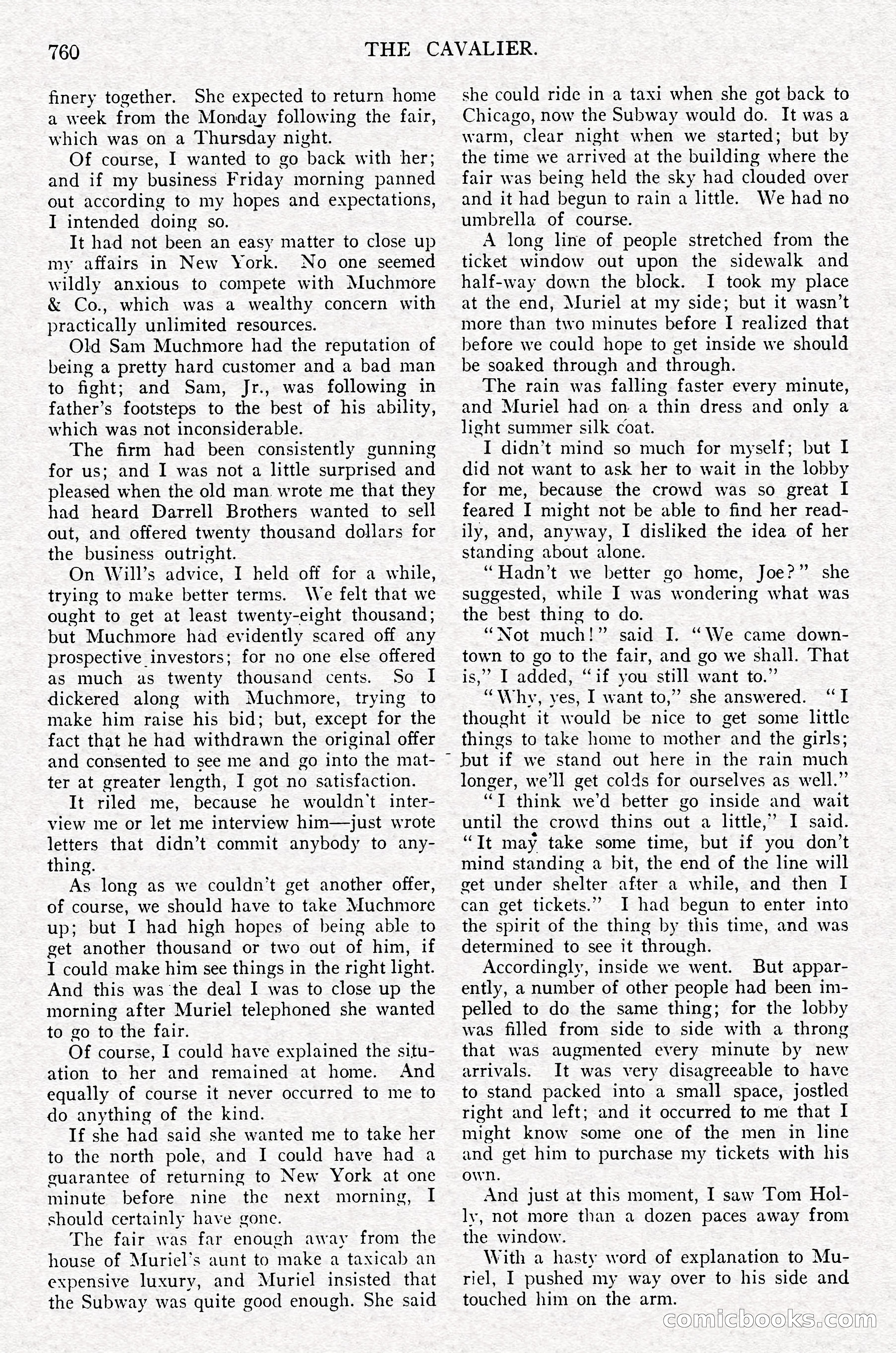 The Cavalier, September 1910 — page 191 of 210
