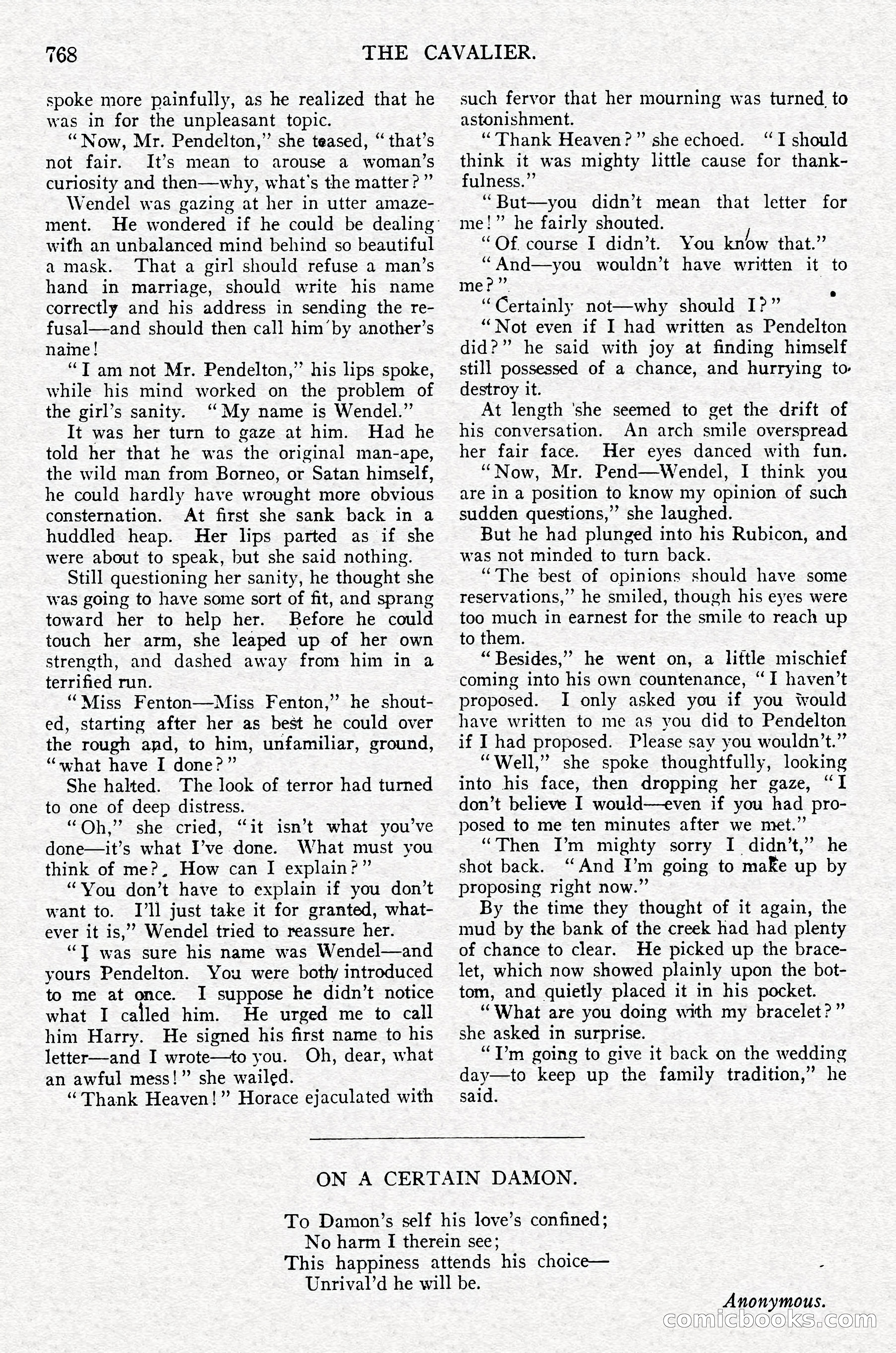 The Cavalier, September 1910 — page 199 of 210