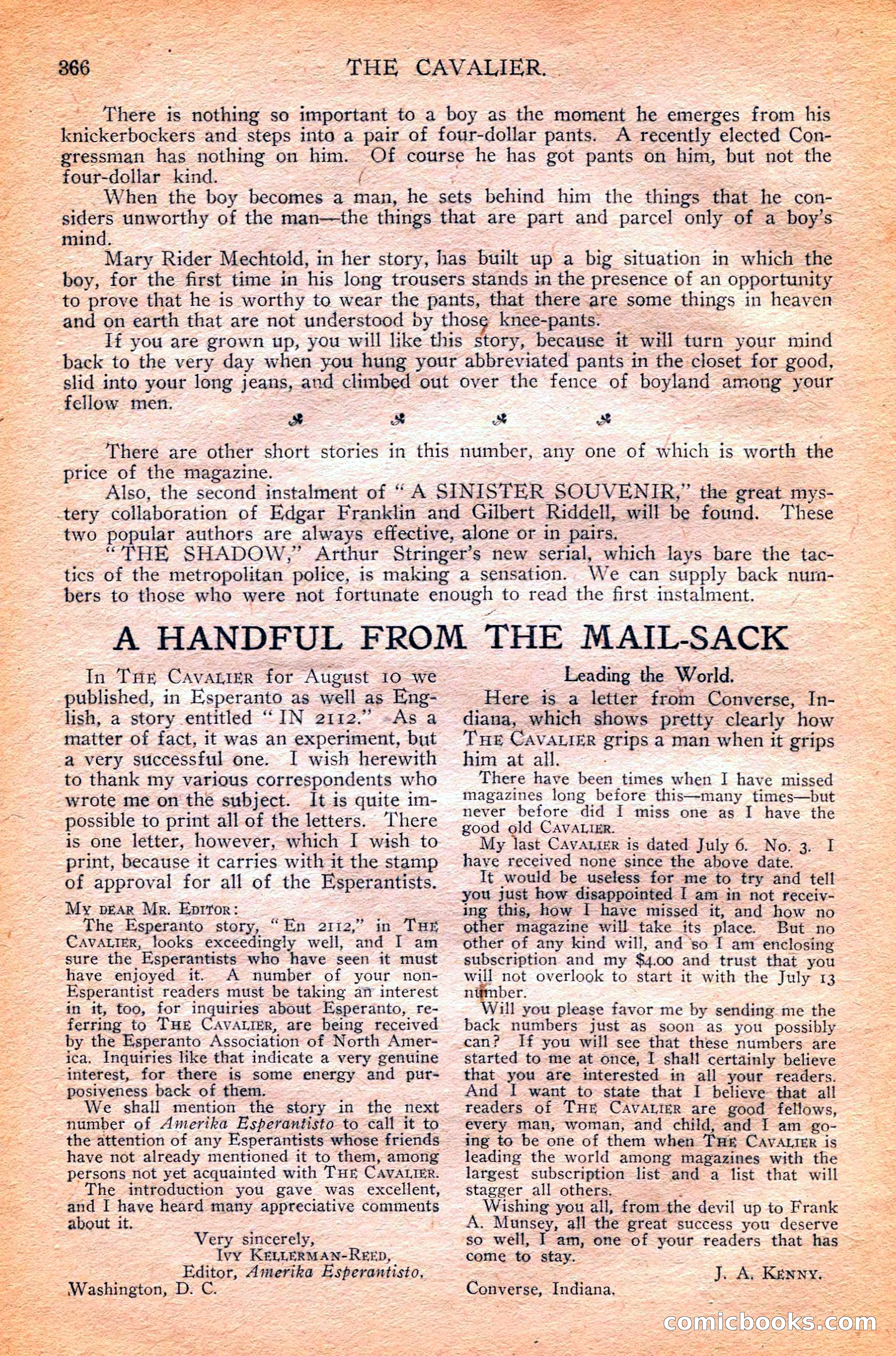 The Cavalier, September 21, 1912 — page 180 of 200
