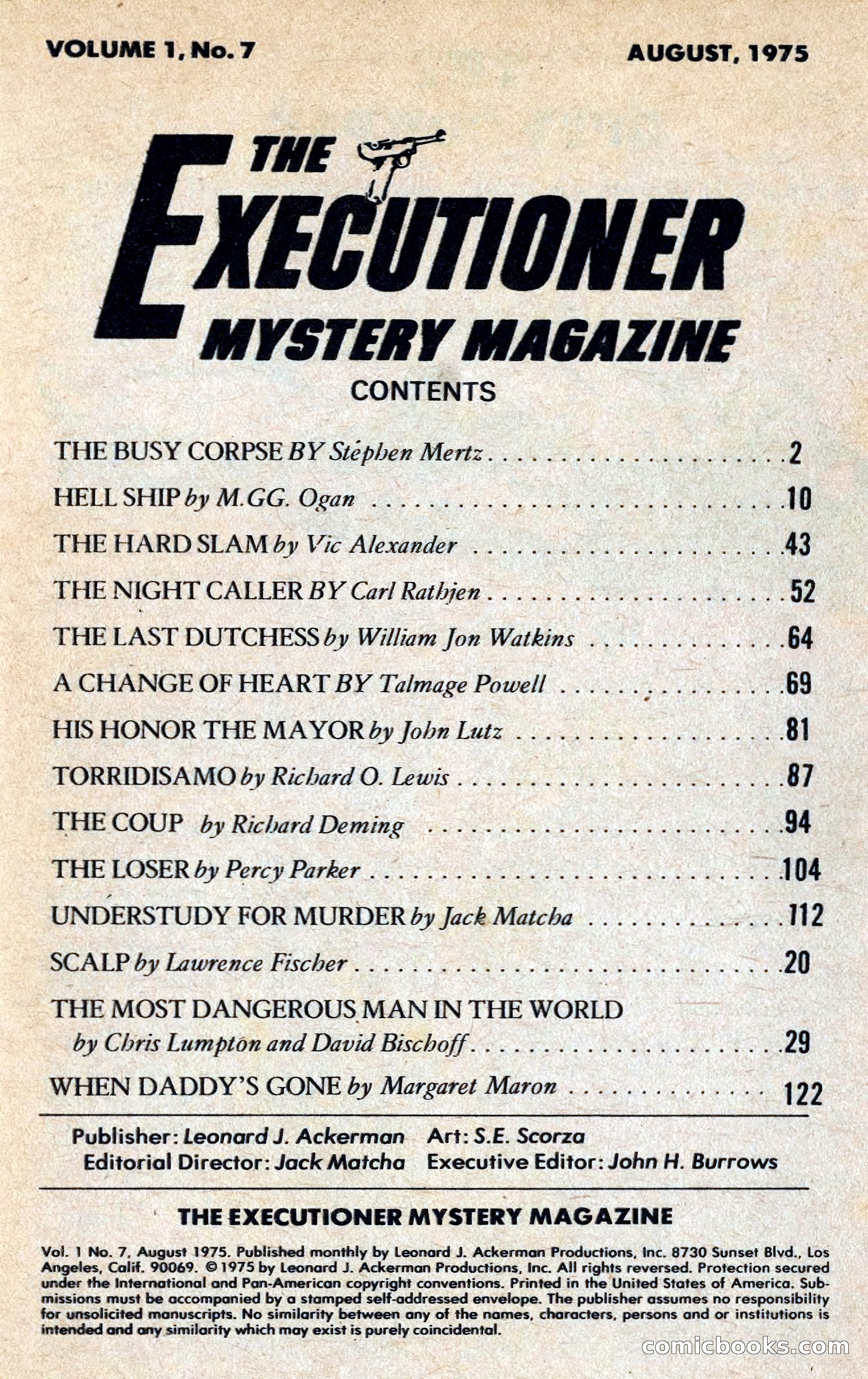 The Executioner Mystery Magazine — page 3 of 134