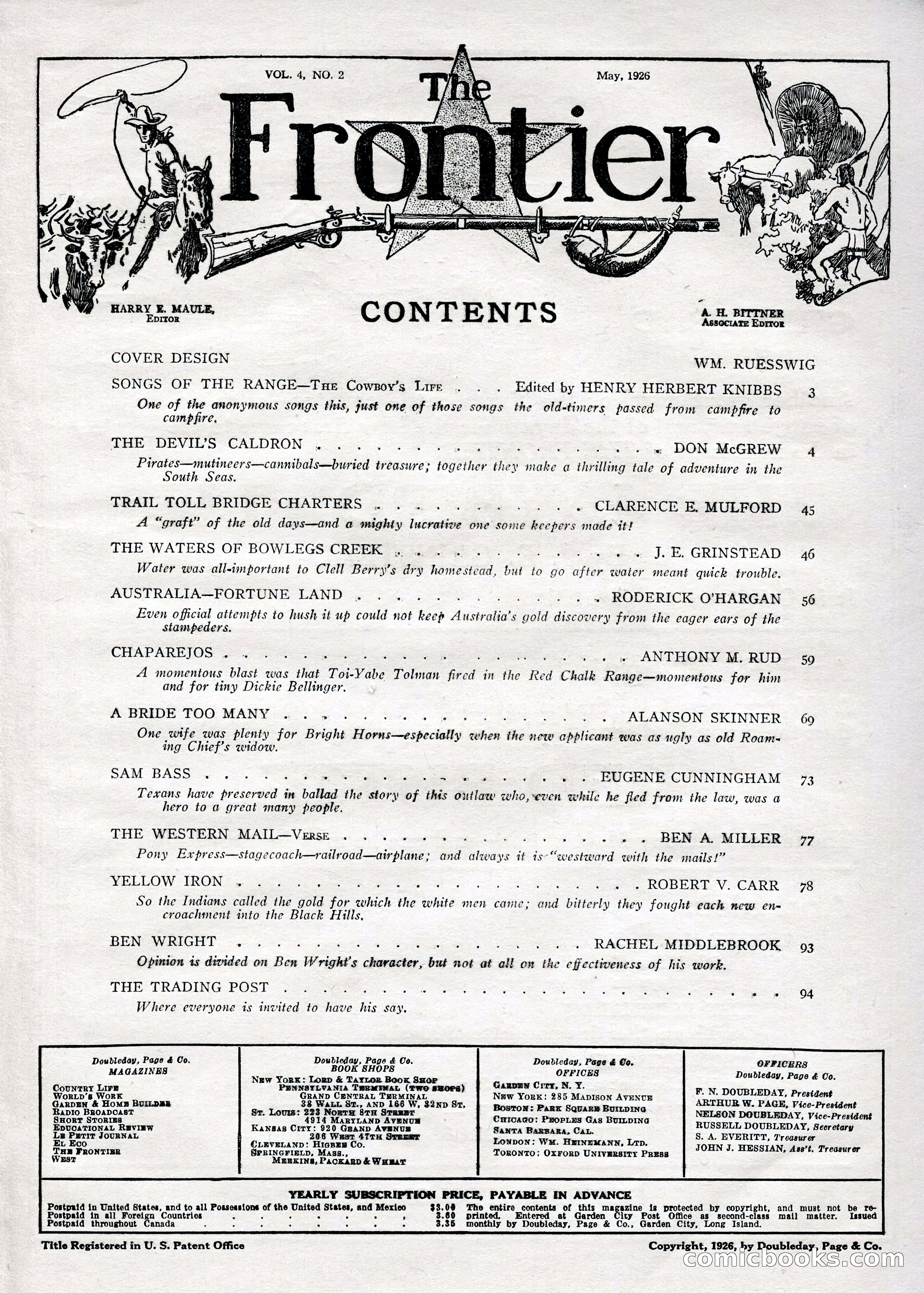 The Frontier, May 1926 — page 11 of 115