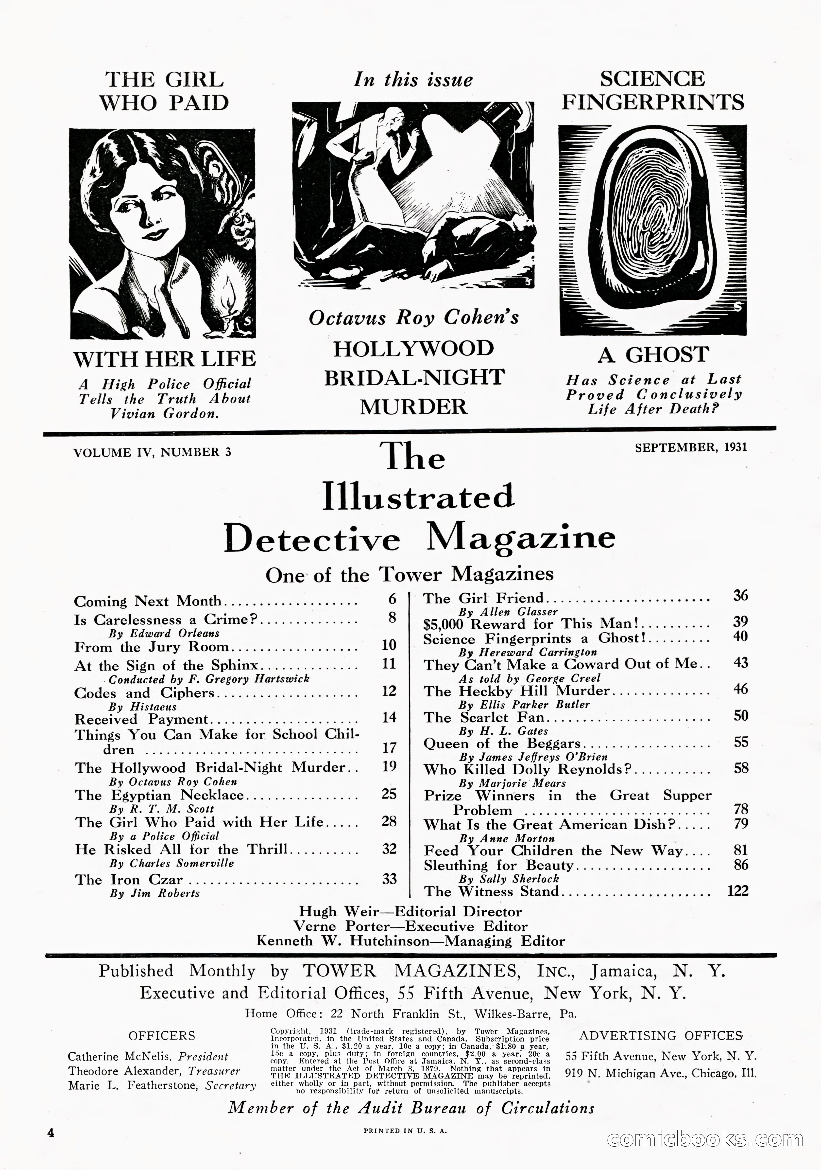 The Illustrated Detective Magazine, September 1931 — page 4 of 114