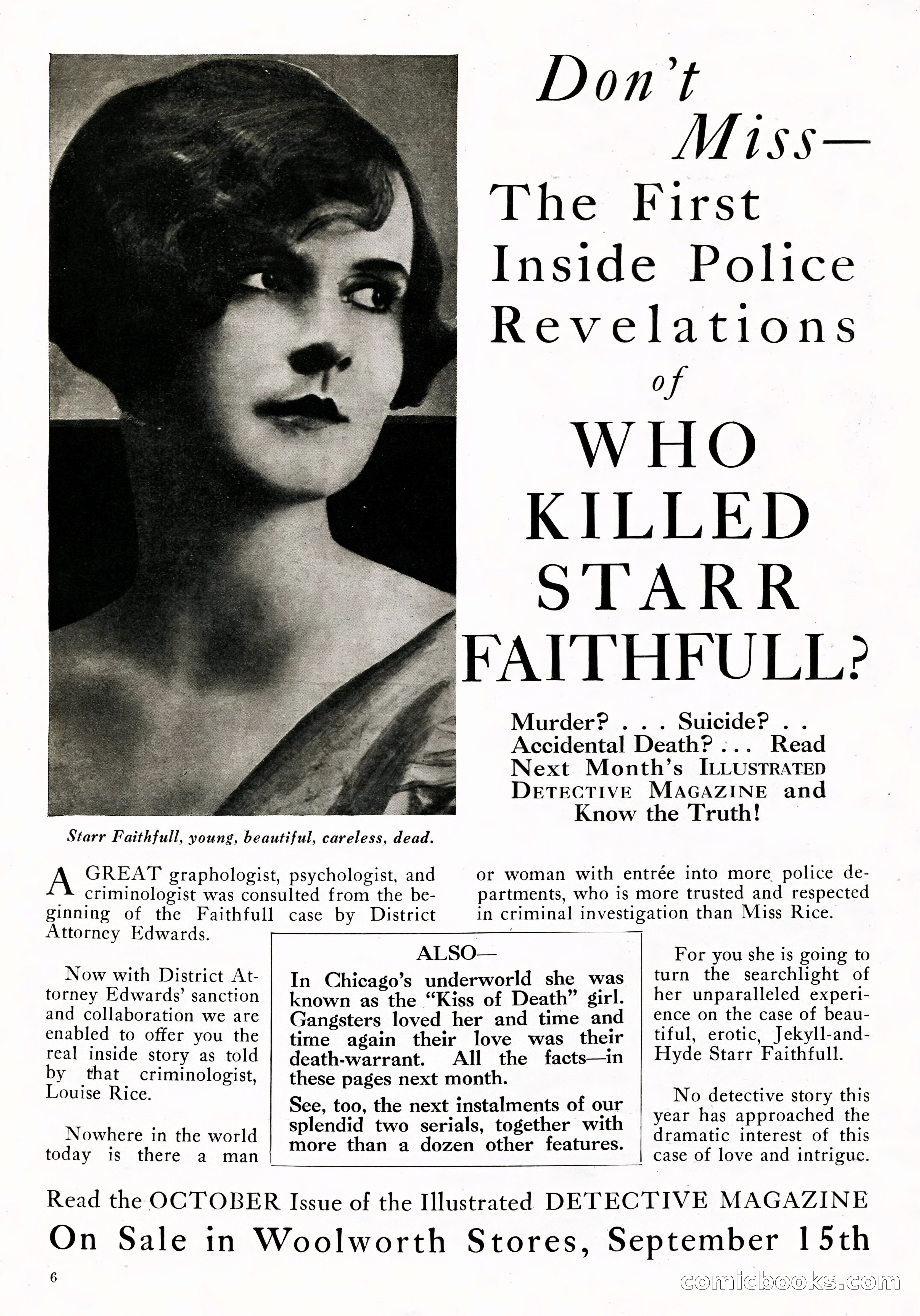 The Illustrated Detective Magazine, September 1931 — page 6 of 114