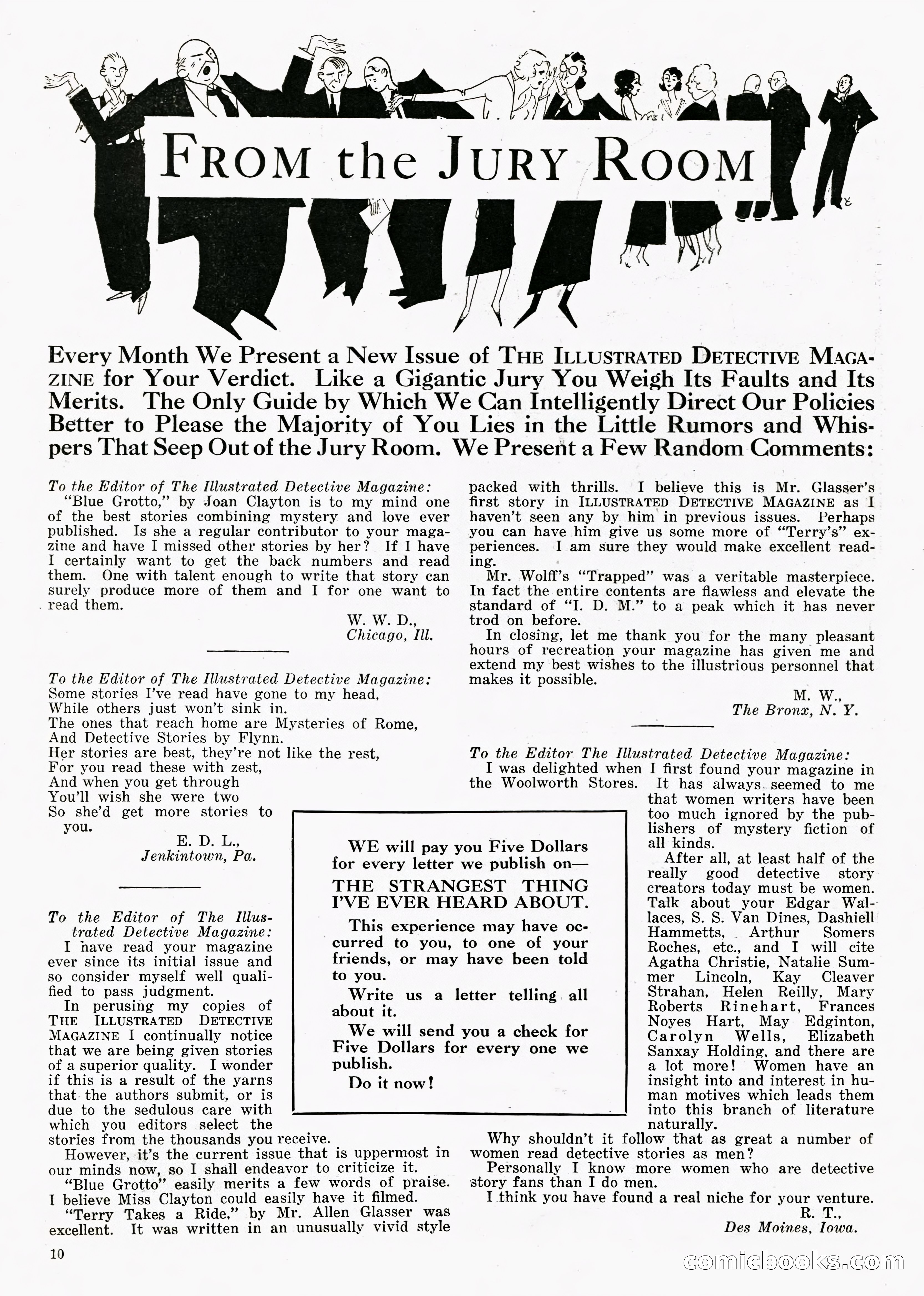 The Illustrated Detective Magazine, September 1931 — page 10 of 114