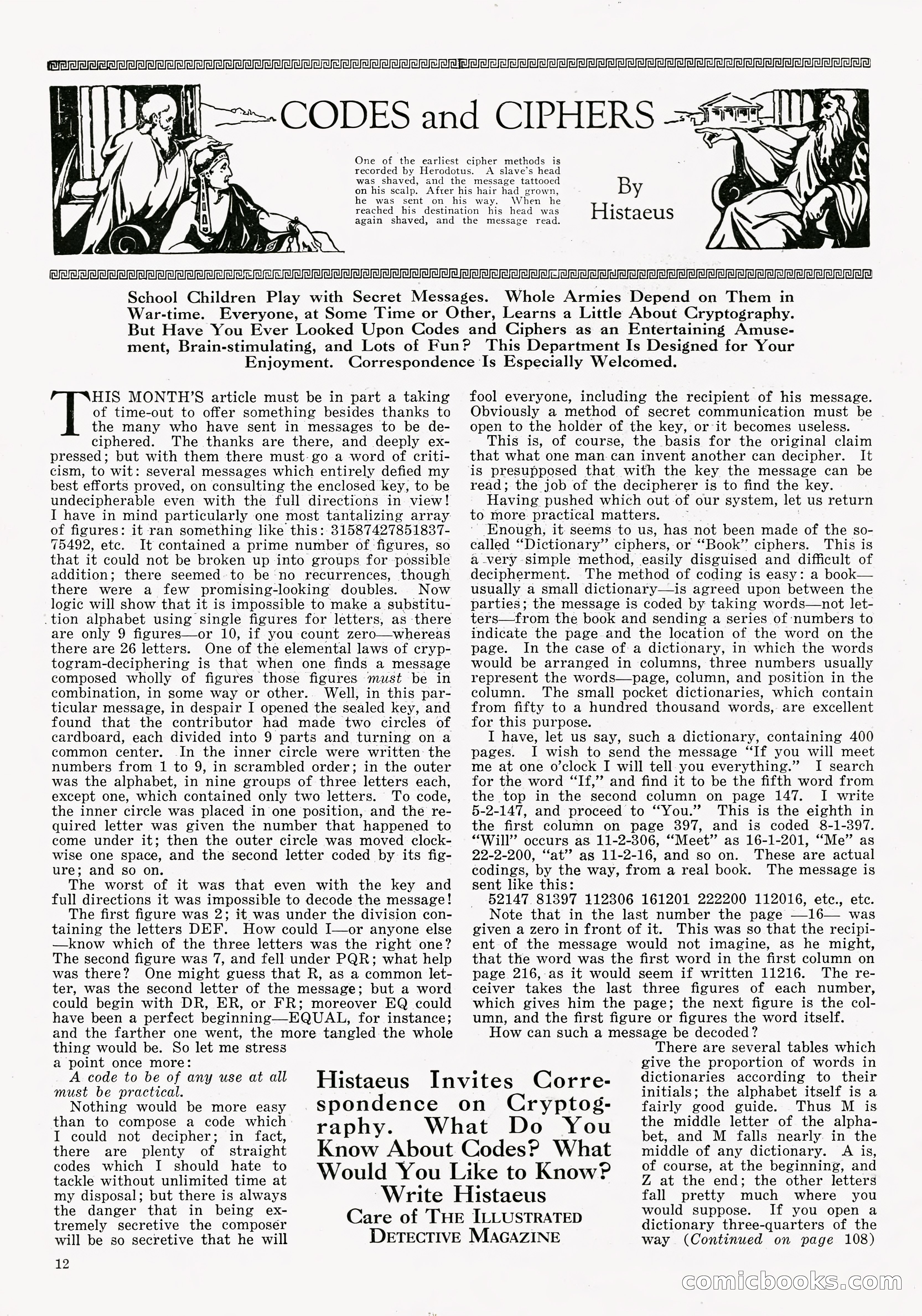 The Illustrated Detective Magazine, September 1931 — page 12 of 114