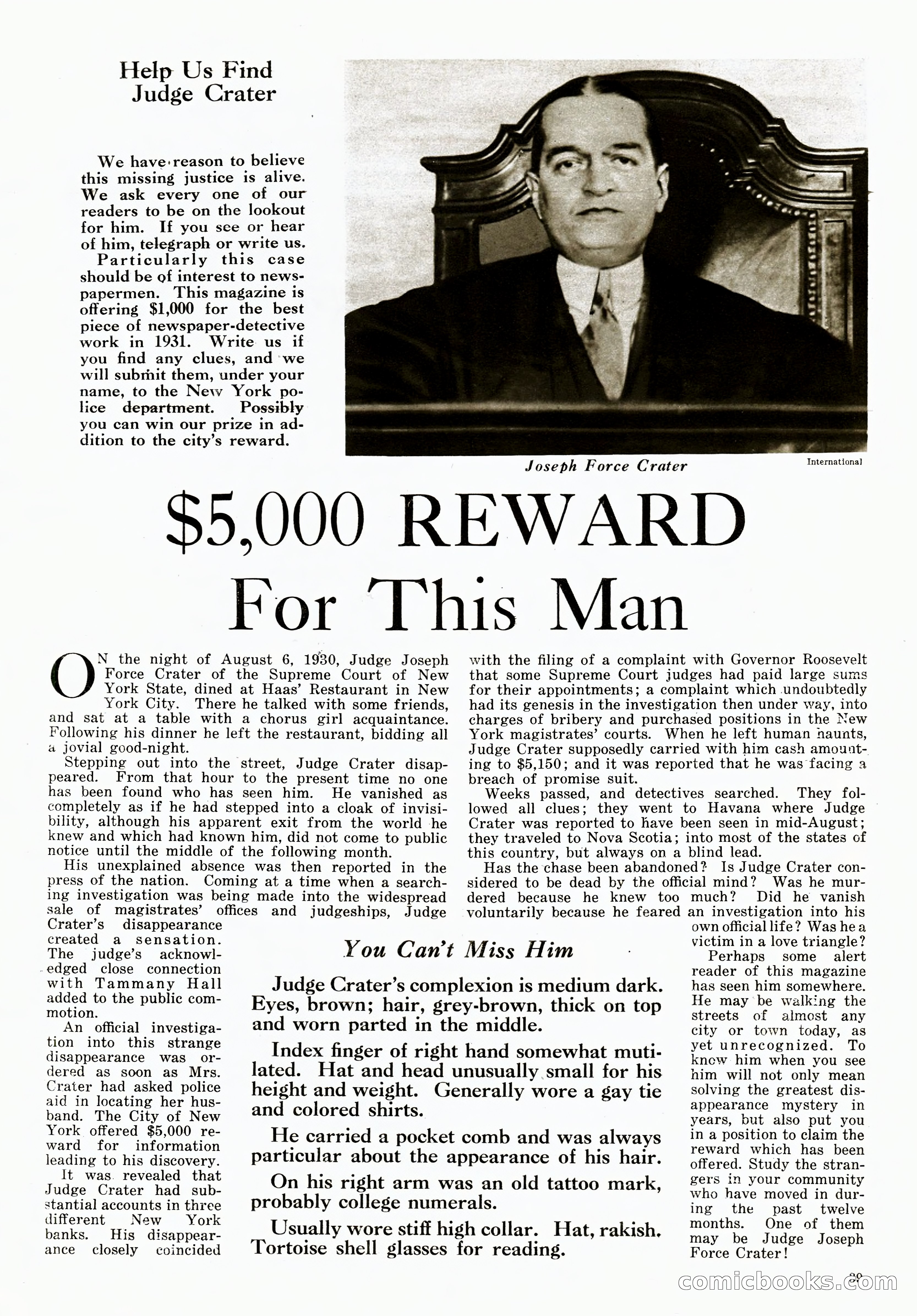 The Illustrated Detective Magazine, September 1931 — page 35 of 114