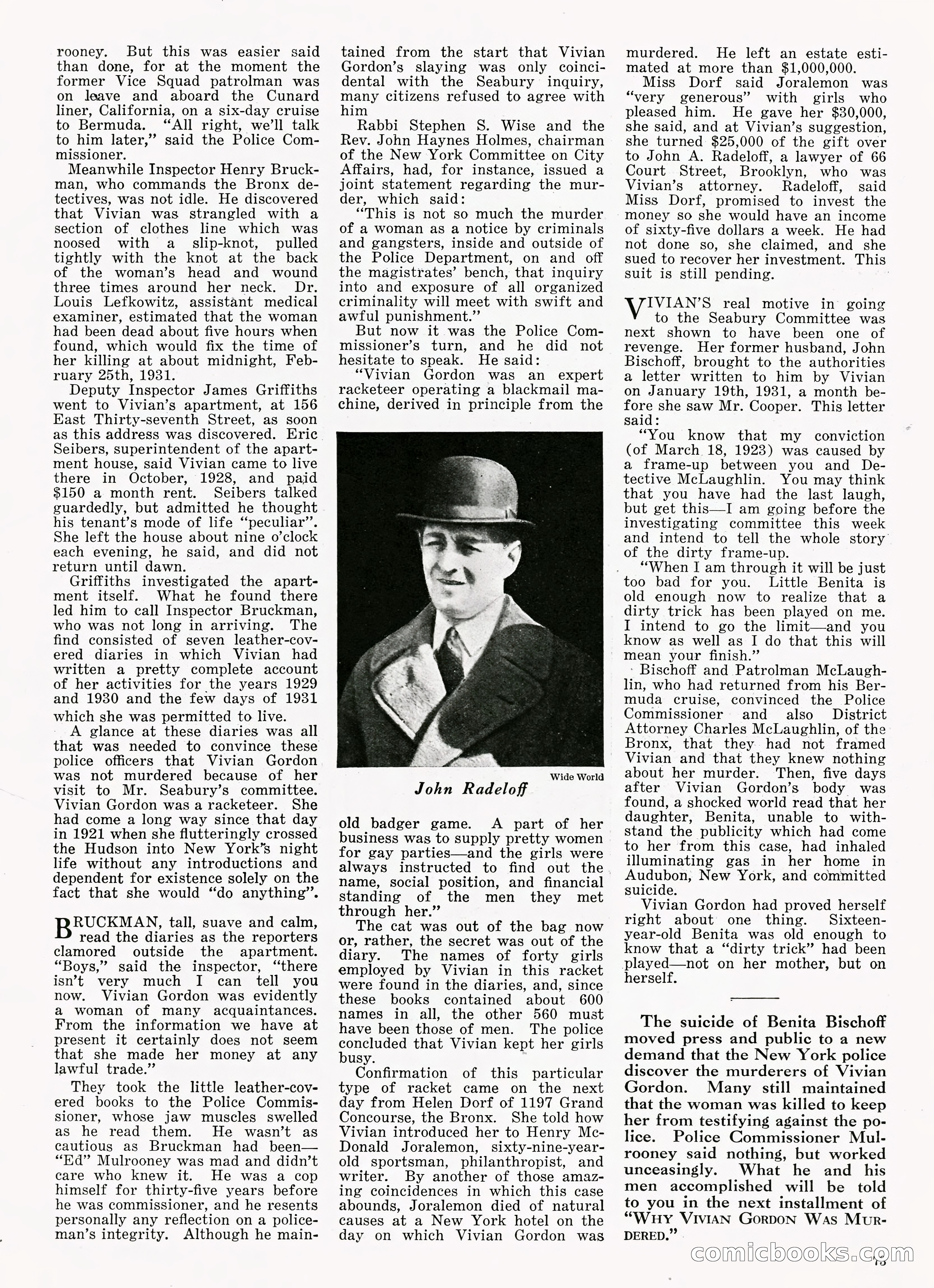 The Illustrated Detective Magazine, September 1931 — page 62 of 114