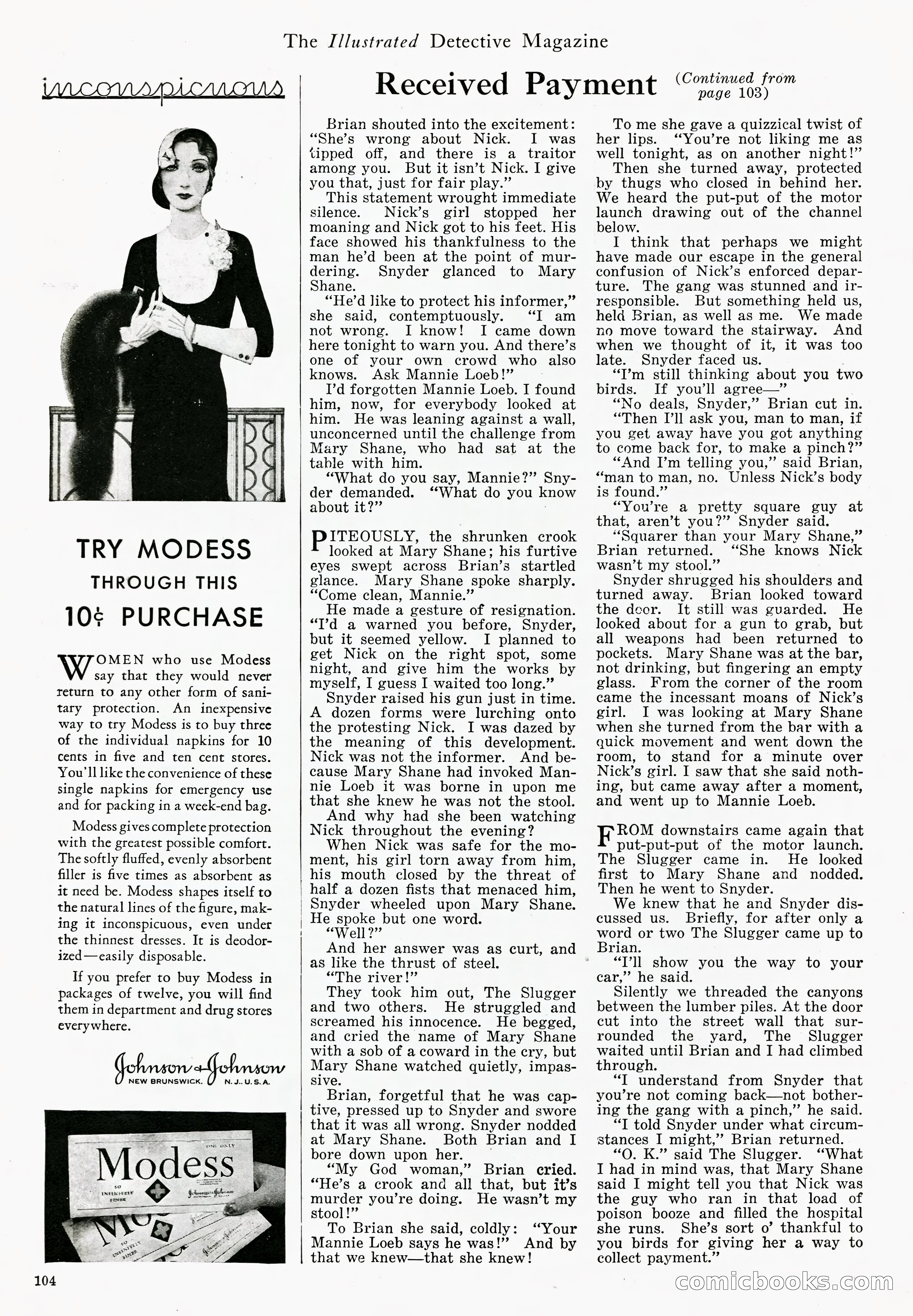 The Illustrated Detective Magazine, September 1931 — page 93 of 114