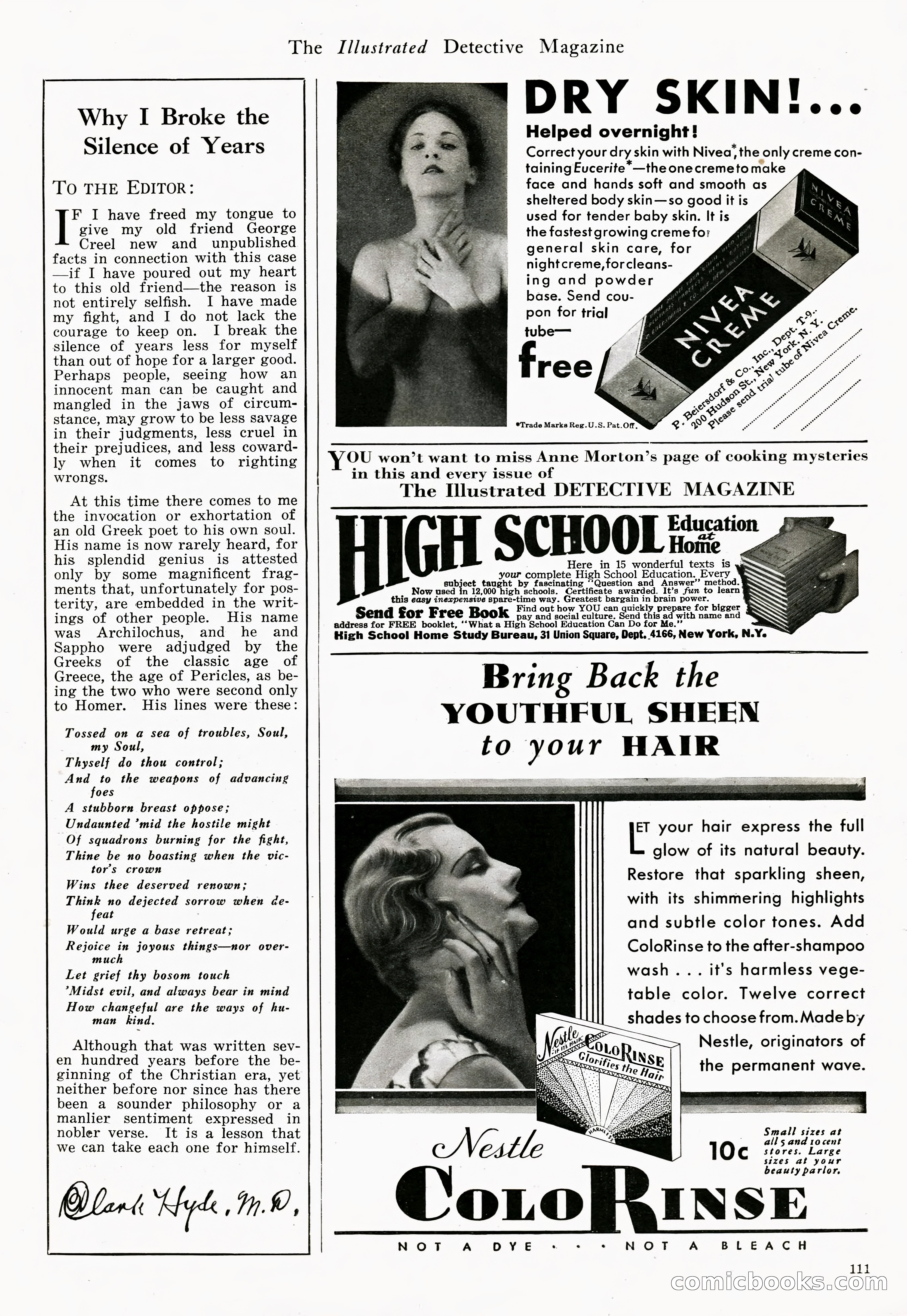 The Illustrated Detective Magazine, September 1931 — page 100 of 114