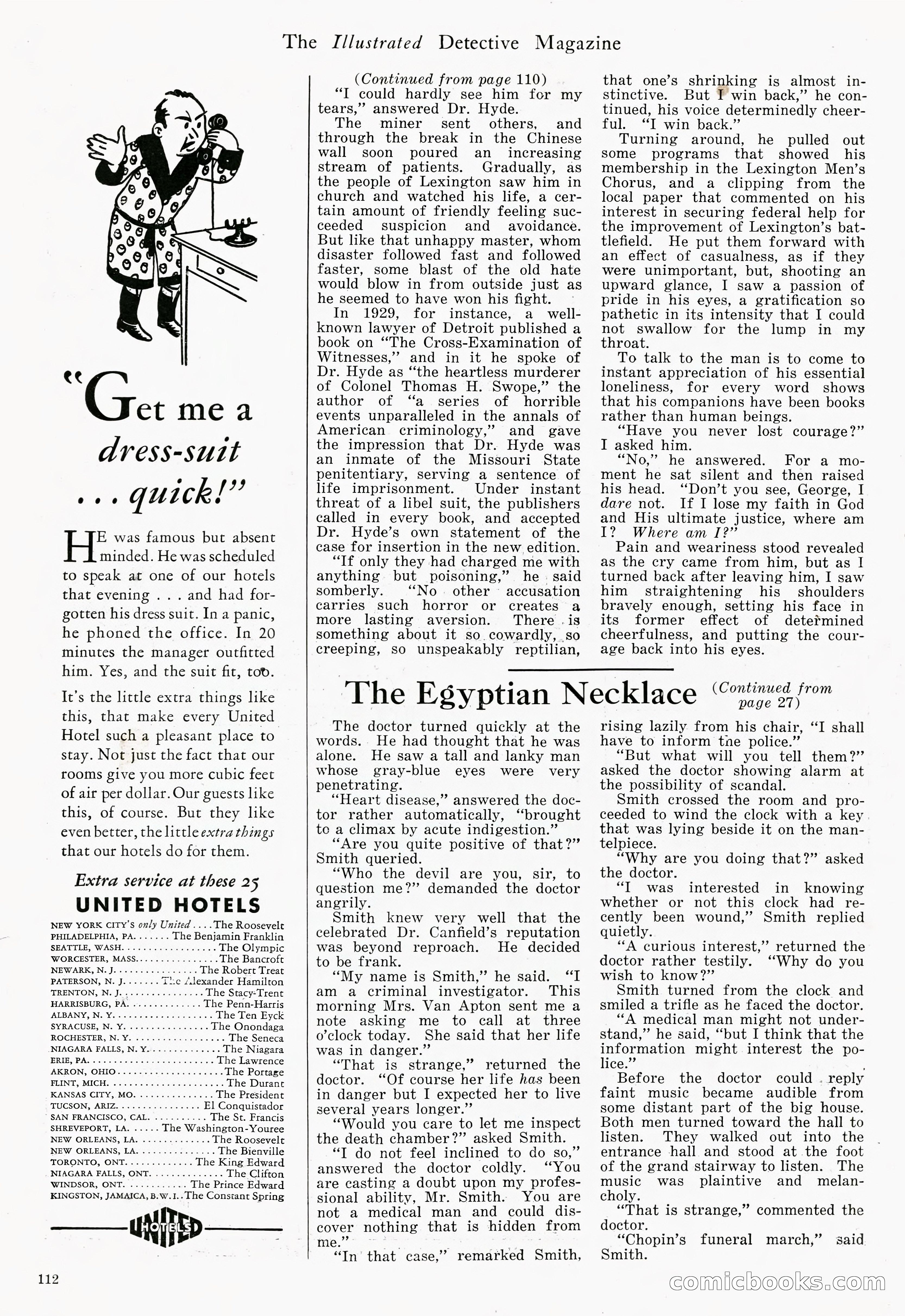 The Illustrated Detective Magazine, September 1931 — page 101 of 114