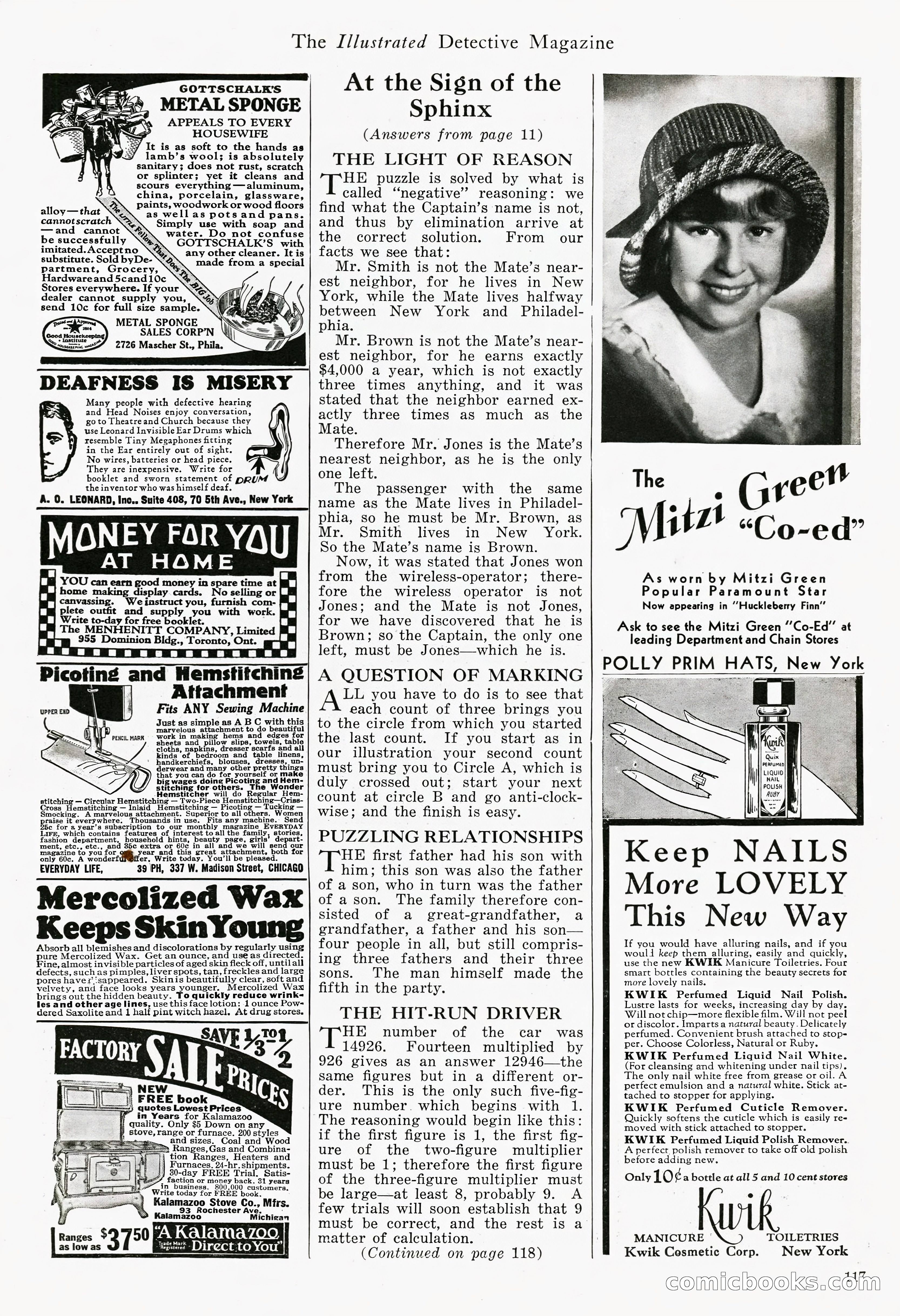 The Illustrated Detective Magazine, September 1931 — page 106 of 114