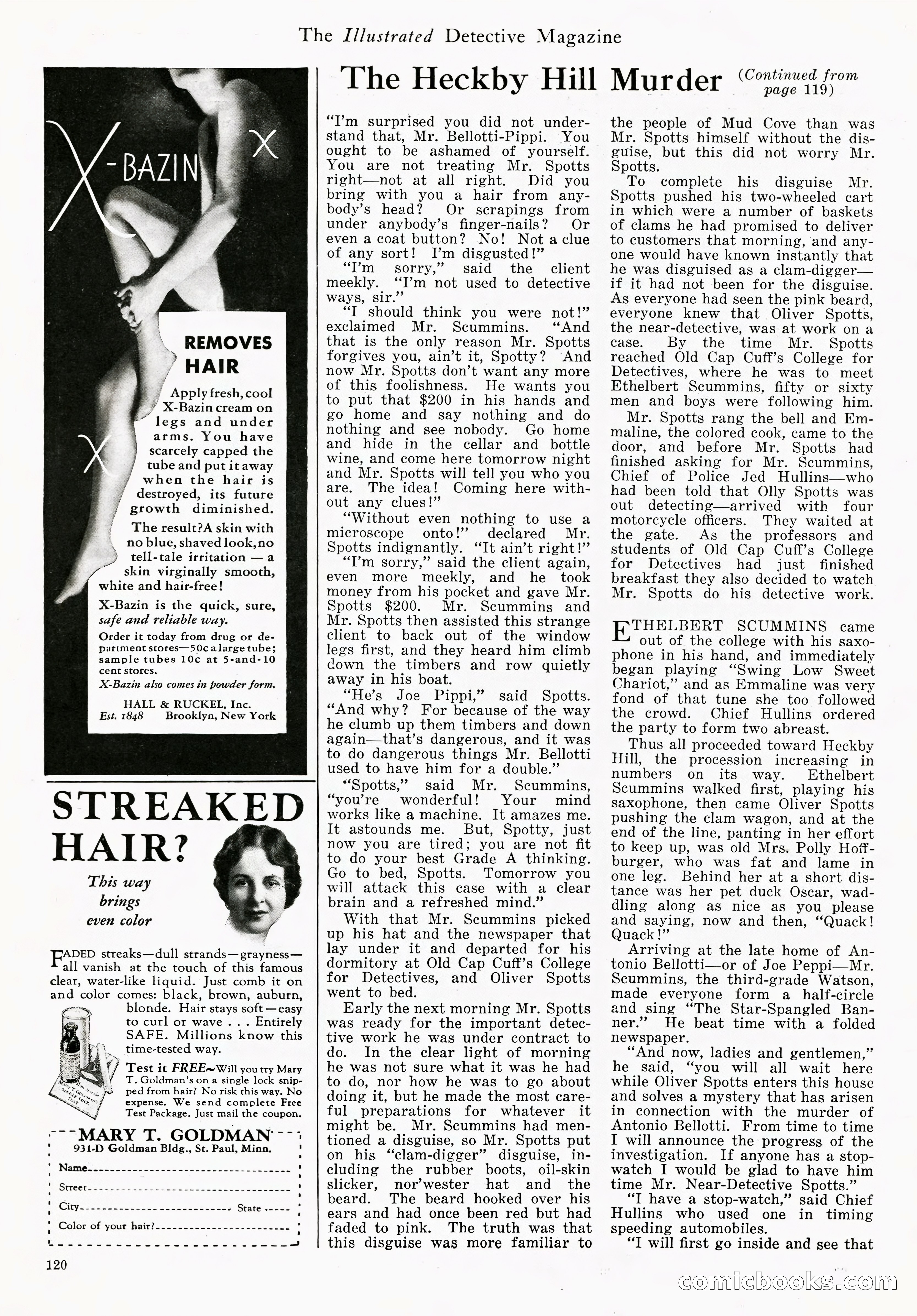 The Illustrated Detective Magazine, September 1931 — page 109 of 114