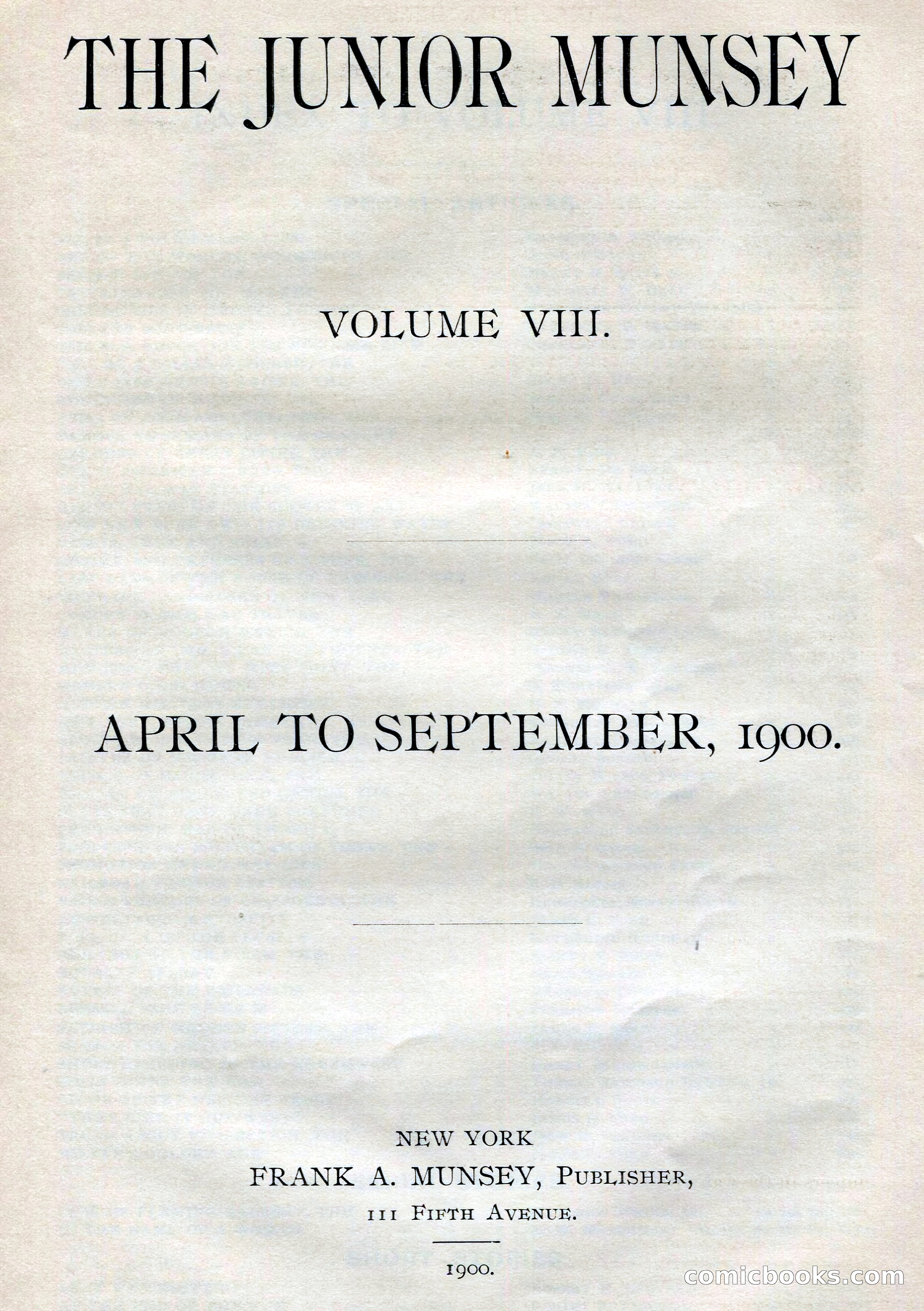 The Junior Munsey, Vol. VIII, No. 6 — page 153 of 164
