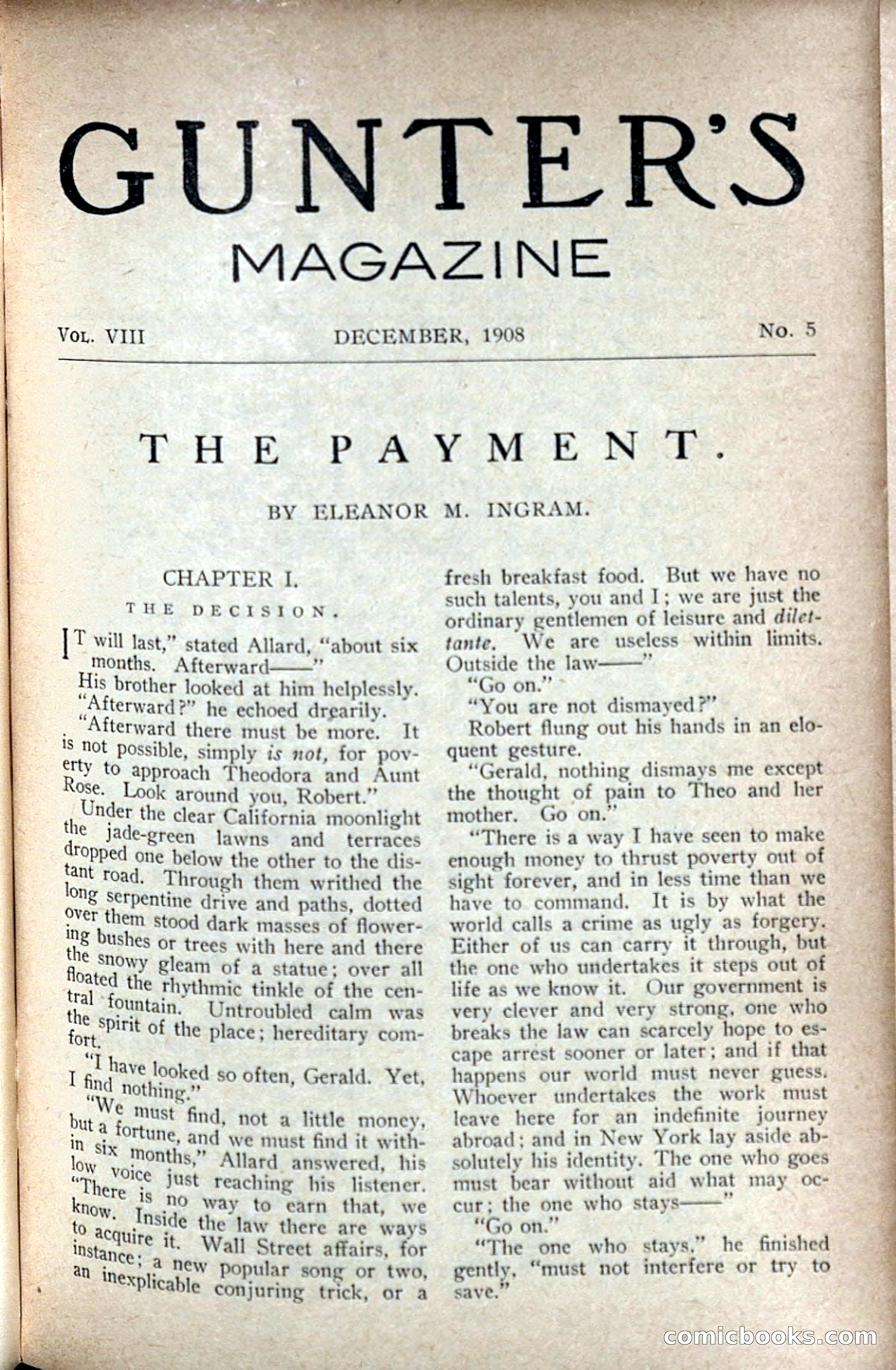 Gunter's Magazine, Vol. VIII, No. 5