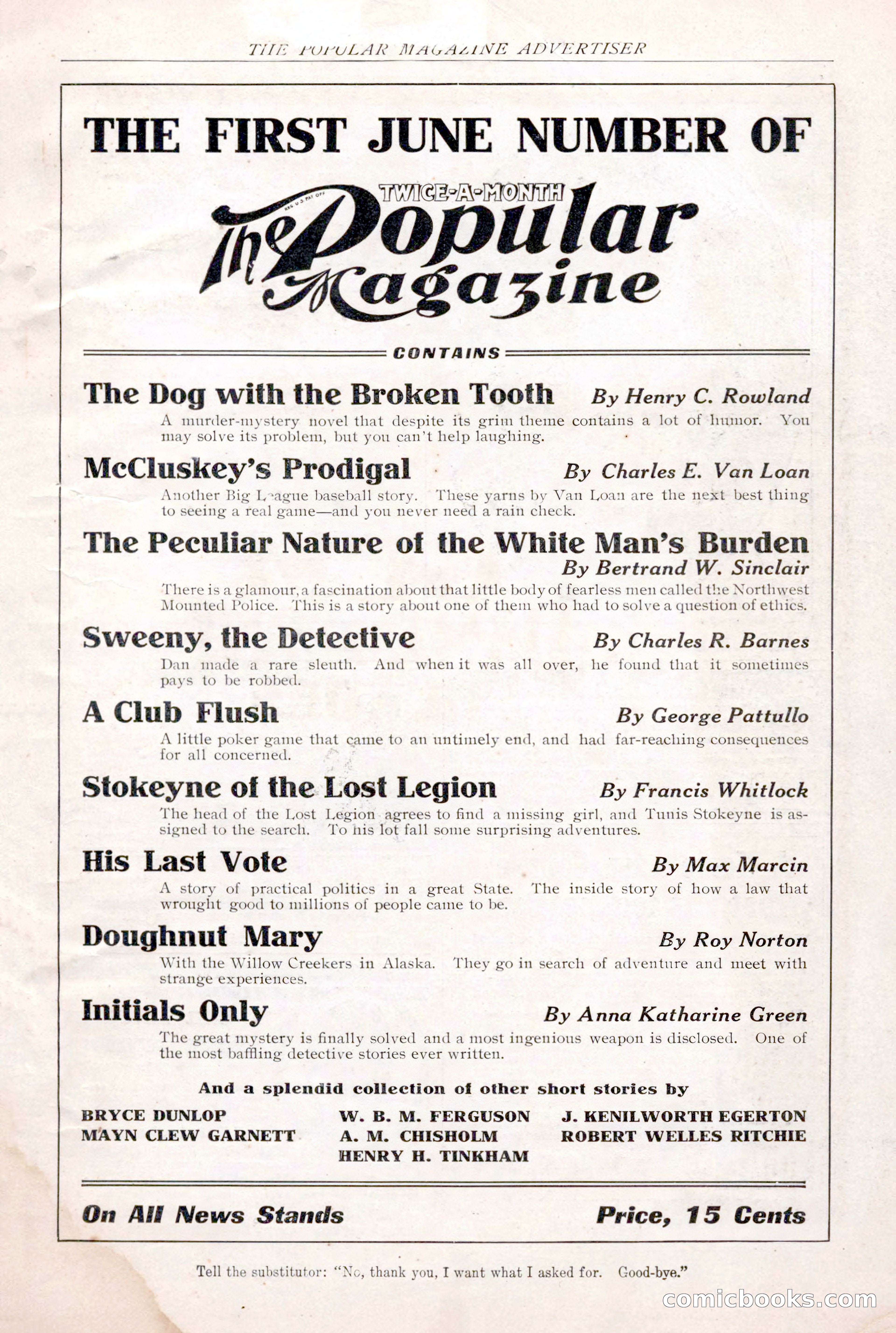 The Popular Magazine, May 1911 — page 3 of 240