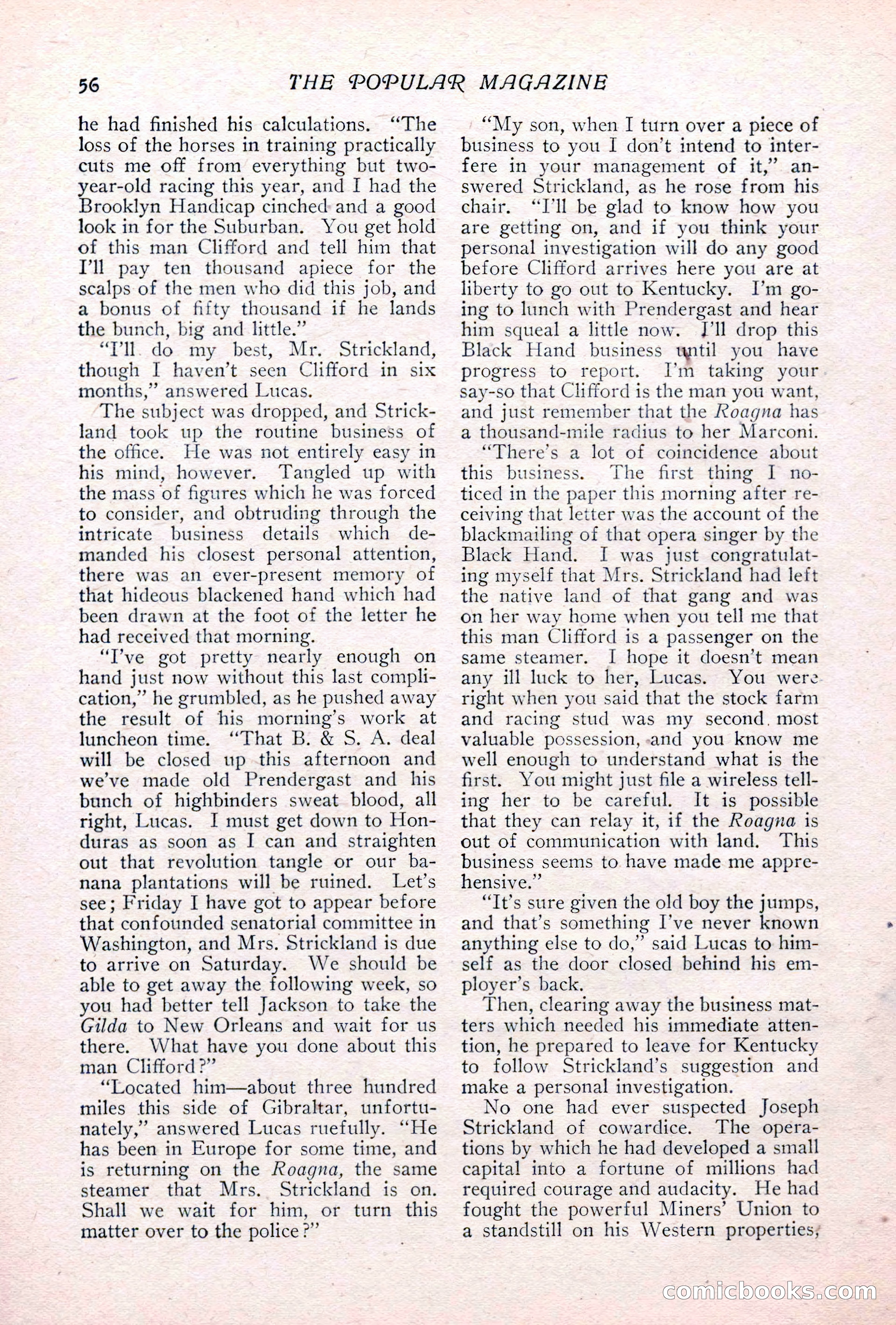 The Popular Magazine, May 1911 — page 62 of 240