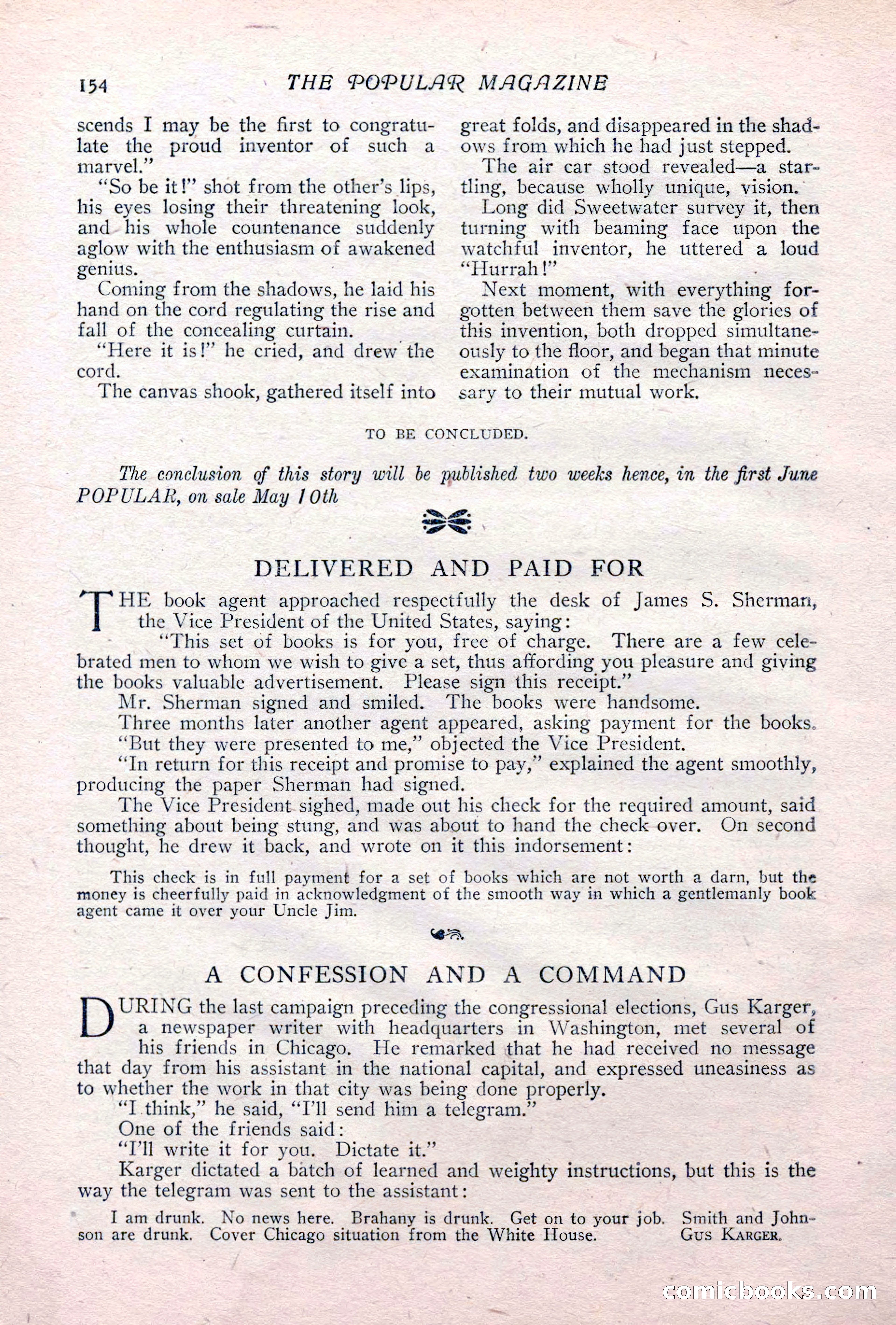 The Popular Magazine, May 1911 — page 160 of 240