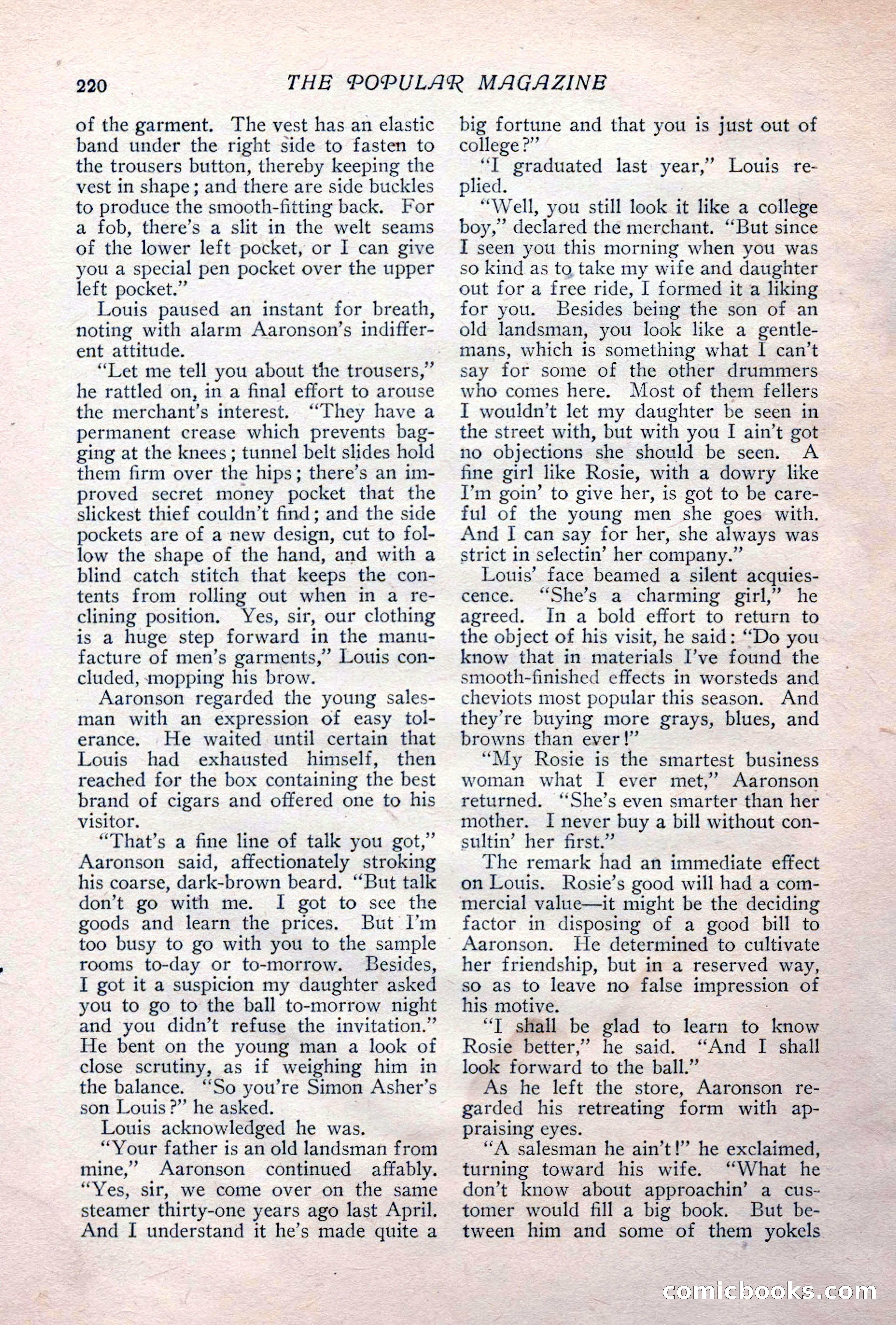 The Popular Magazine, May 1911 — page 226 of 240